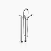 Tara Two Hole Bath Mixer For Free Standing Assembly With Hand Shower Set Chrome