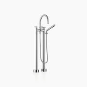 Tara Two Hole Bath Mixer For Free Standing Assembly With Hand Shower Set Chrome II