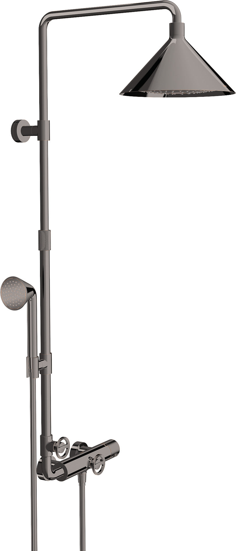 AXOR Showers/Front Showerpipe with thermostatic mixer and 2jet overhead shower 240