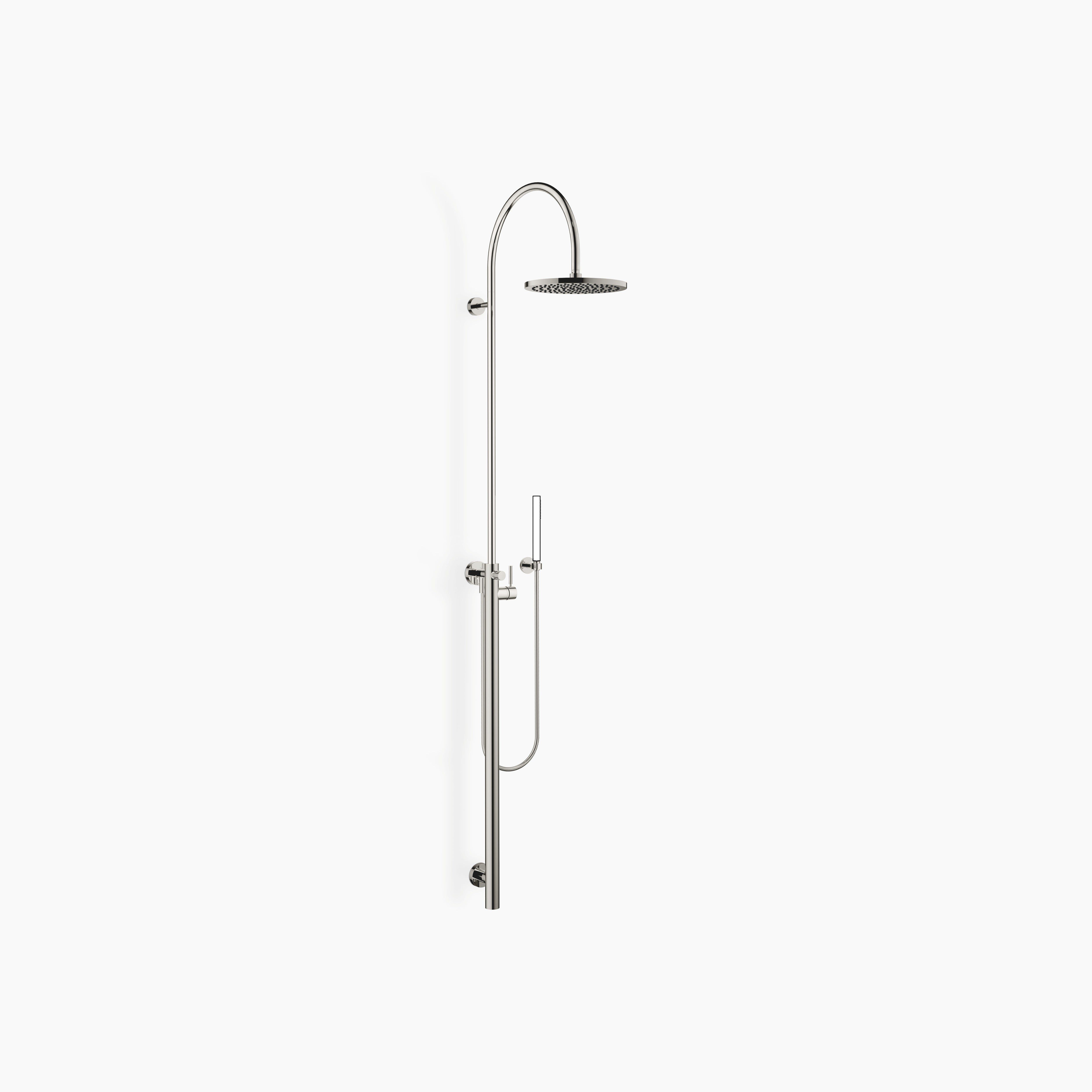 Shower System With Single Lever Shower Mixer Without Hand Shower Flowreduce Chrome