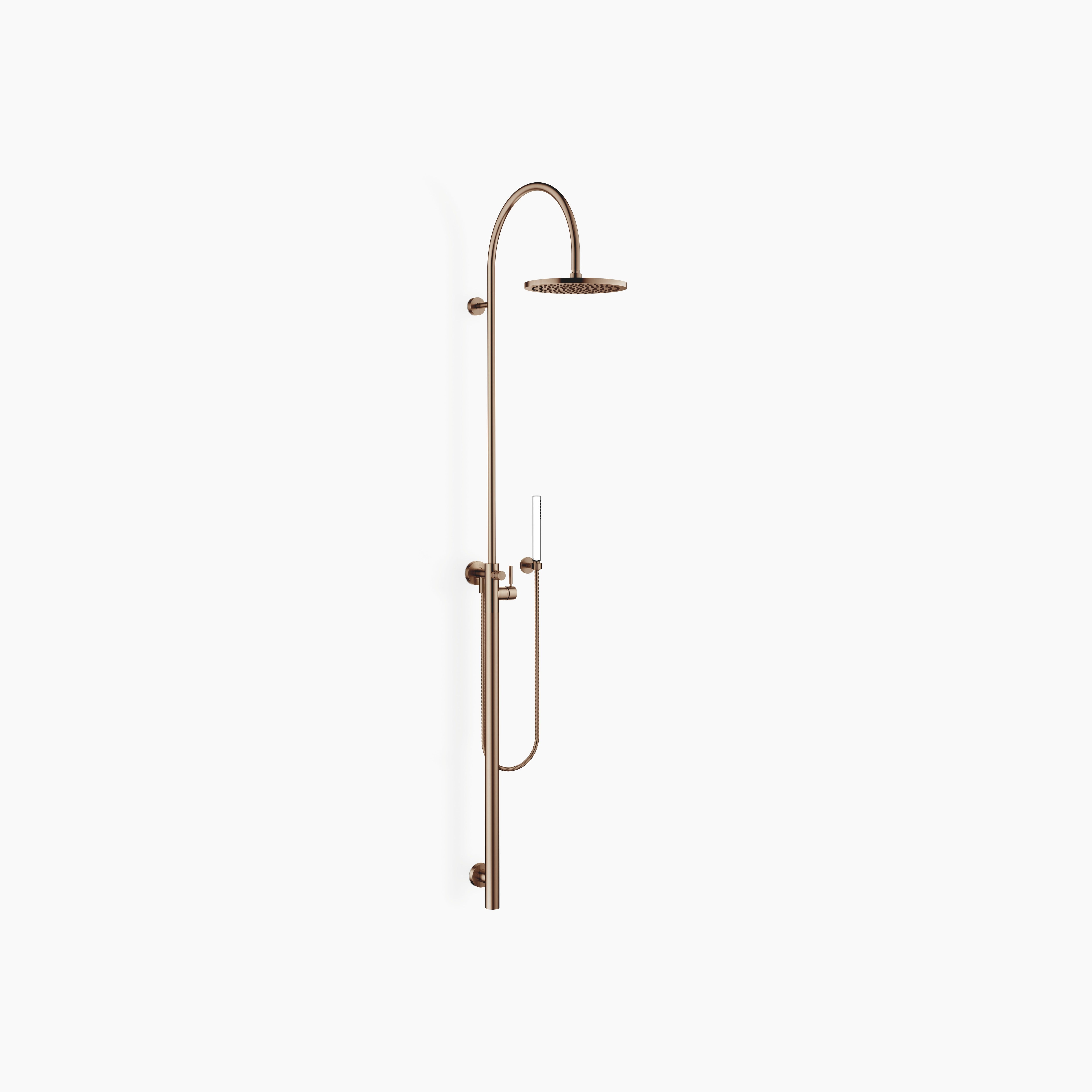 Shower System With Single Lever Shower Mixer Without Hand Shower Flowreduce Chrome