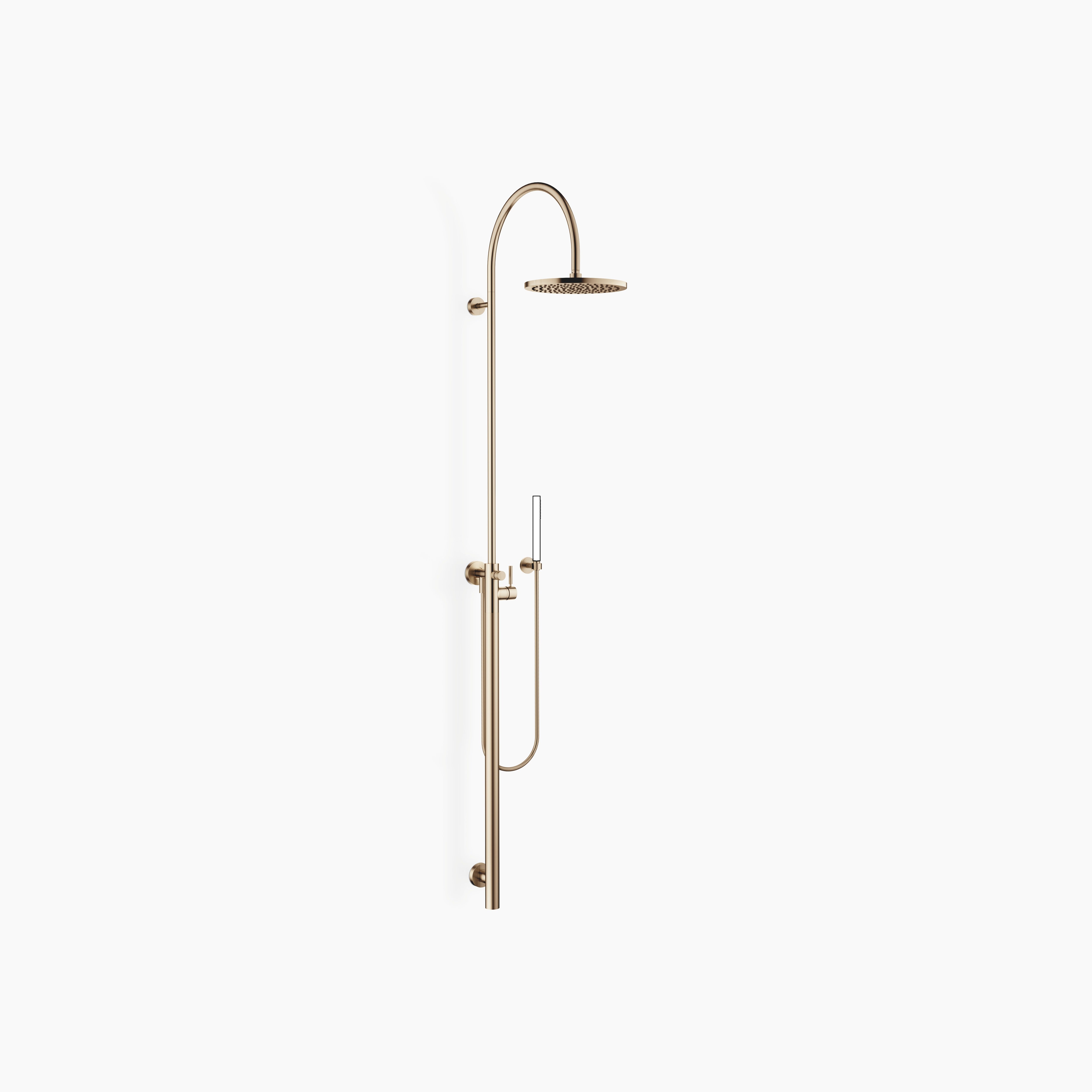 Shower System With Single Lever Shower Mixer Without Hand Shower Flowreduce Chrome