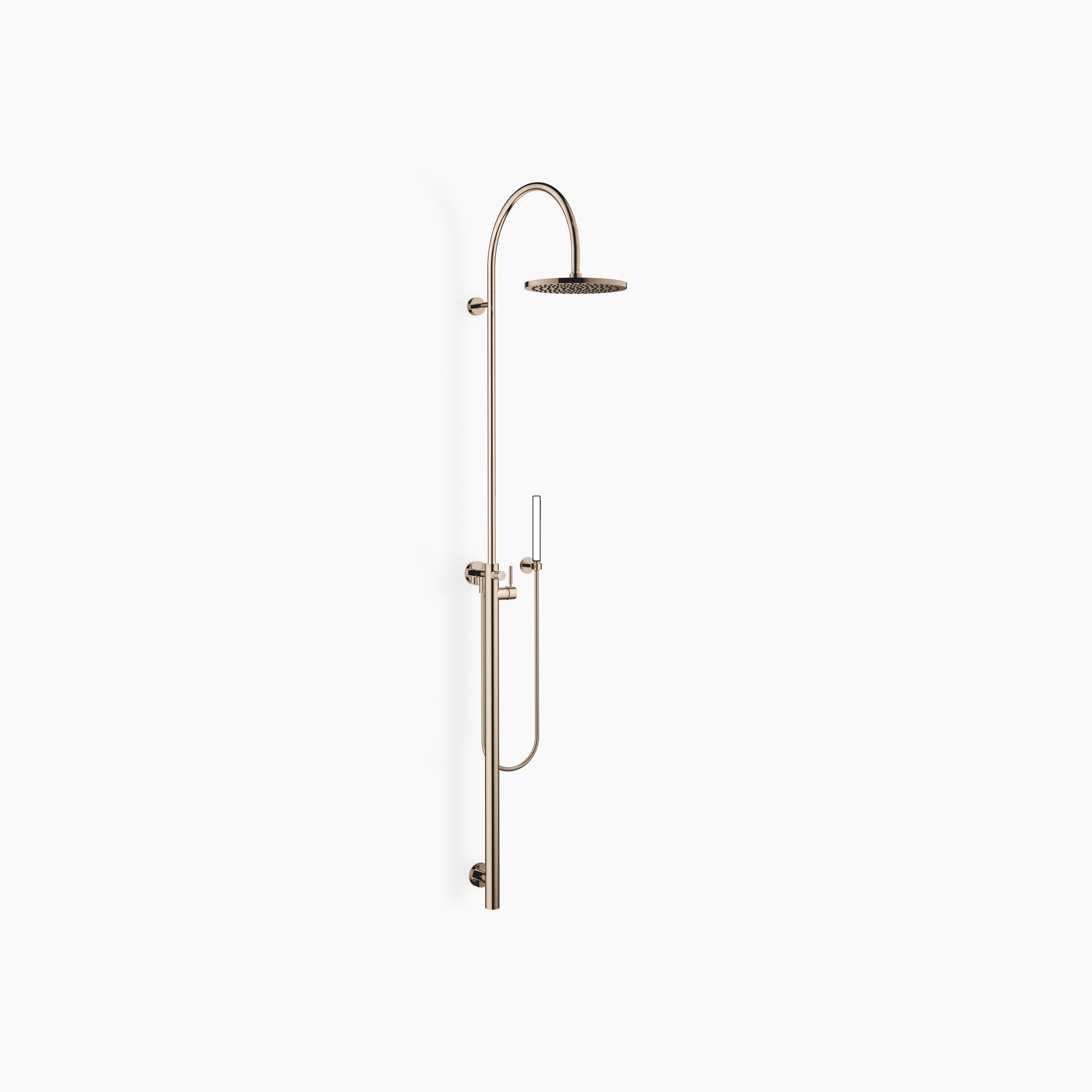 Shower System With Single Lever Shower Mixer Without Hand Shower Flowreduce Chrome