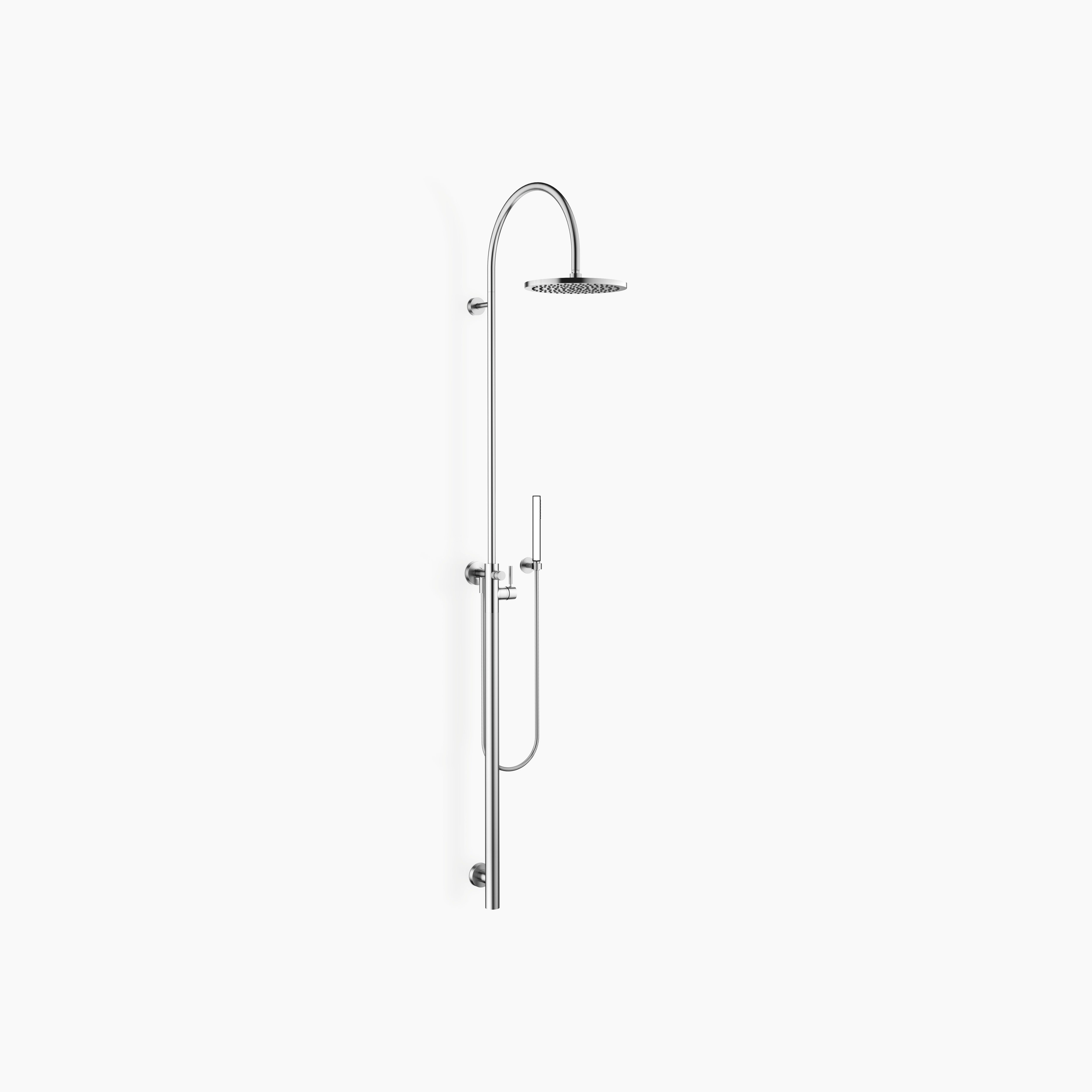Shower System With Single Lever Shower Mixer Without Hand Shower Flowreduce Chrome