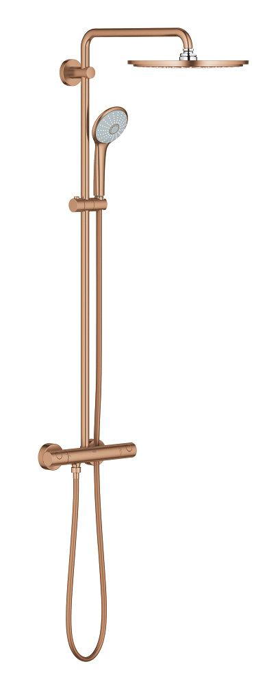 Euphoria System 310 Shower system with thermostatic mixer for wall mounting
