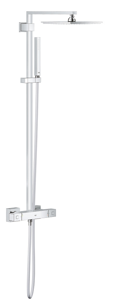 Euphoria Cube System 230 Shower system with thermostatic mixer for wall mounting