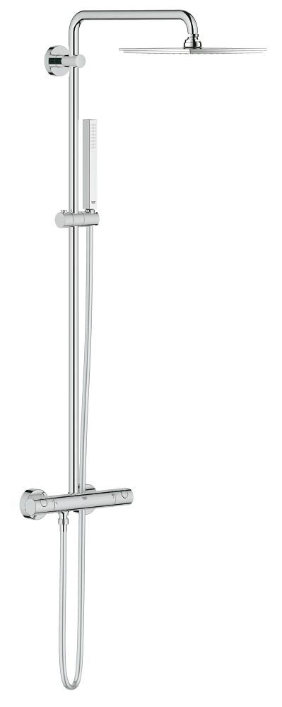 Euphoria System 230 Shower system with thermostat for wall mounting