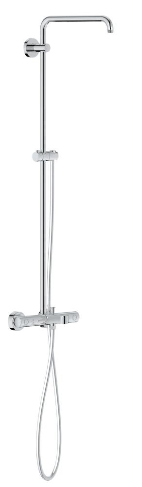 Euphoria Shower System Shower system with bath thermostat for wall mounting