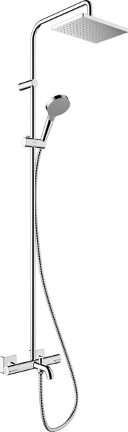 Vernis Shape Showerpipe 230 1jet with bath thermostat