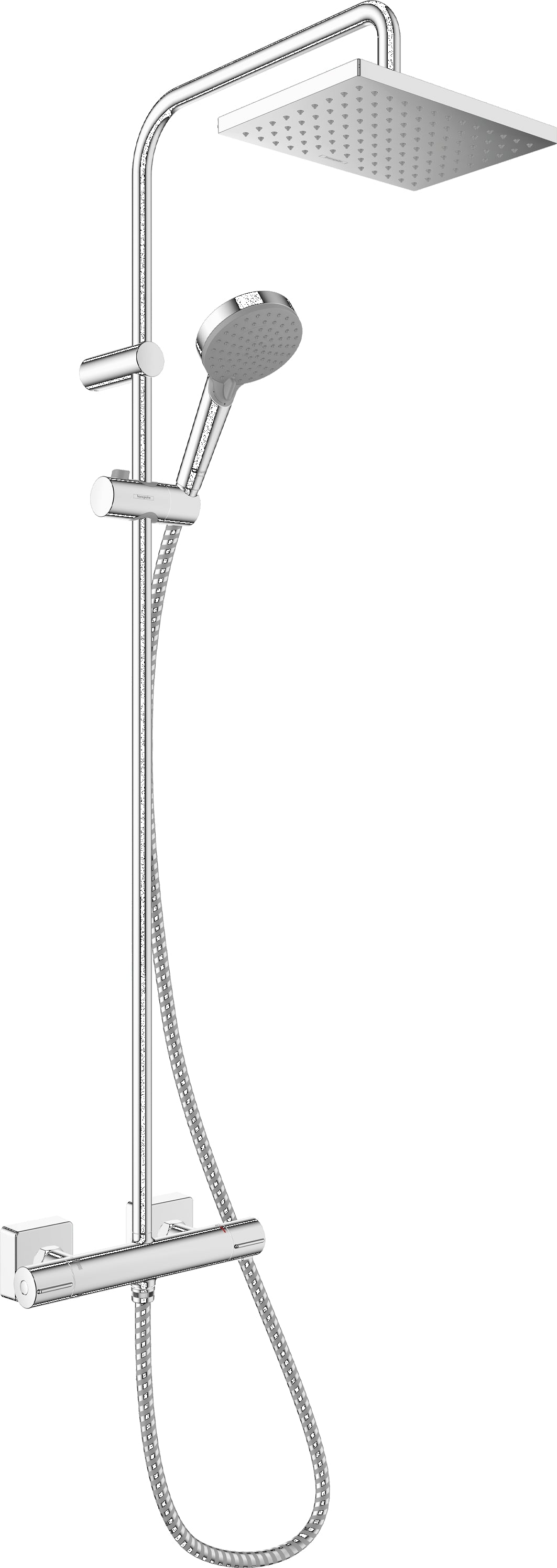 Vernis Shape Showerpipe 230 1jet with thermostat