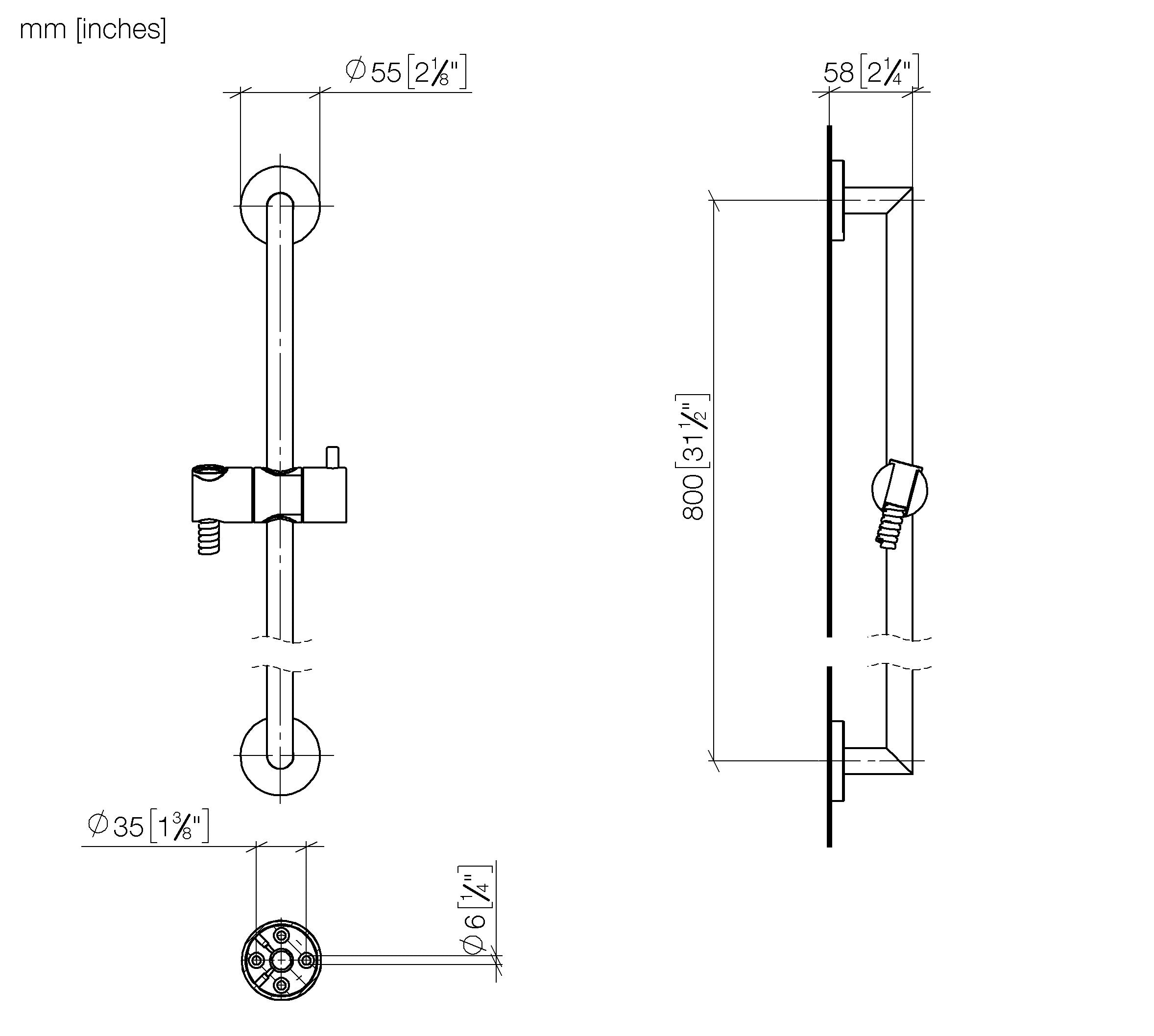 Shower Set Without Hand Shower Chrome