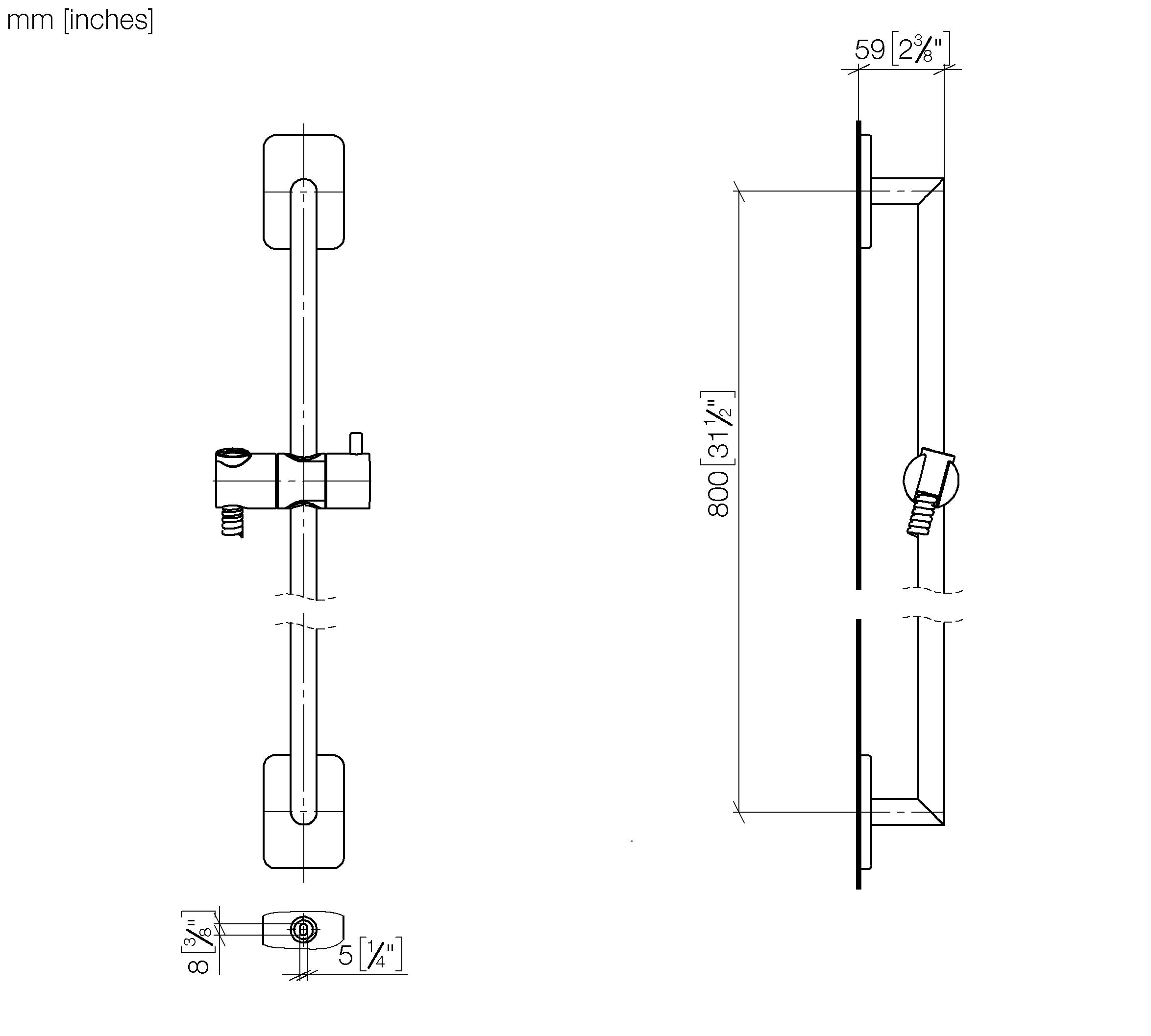 Lulu Shower Set Without Hand Shower Chrome