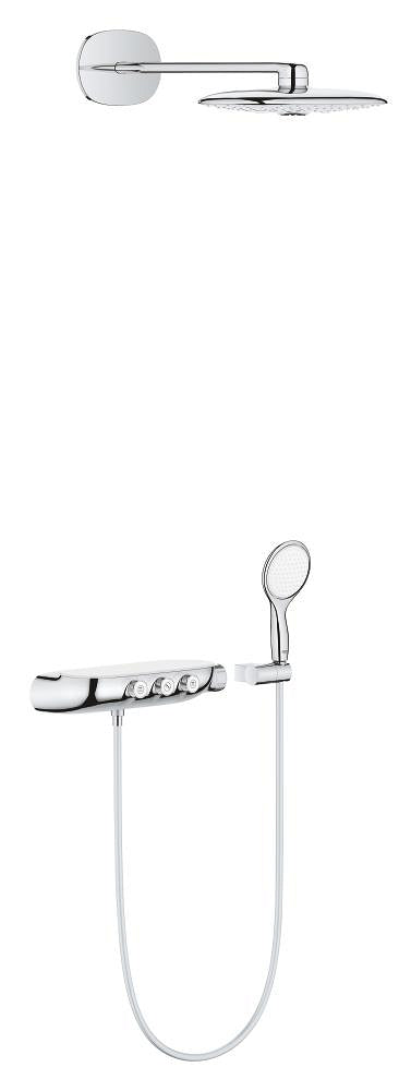 Rainshower System SmartControl Duo 360 Combi shower system with thermostat, exposed/concealed