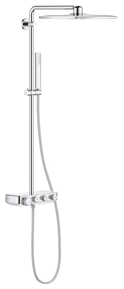 Euphoria SmartControl System 310 Cube Shower system with thermostat for wall mounting