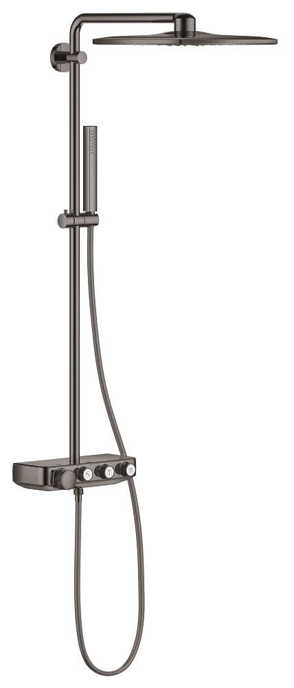 Euphoria SmartControl System 310 Cube Shower system with thermostat for wall mounting