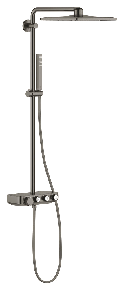 Euphoria SmartControl System 310 Cube Shower system with thermostat for wall mounting