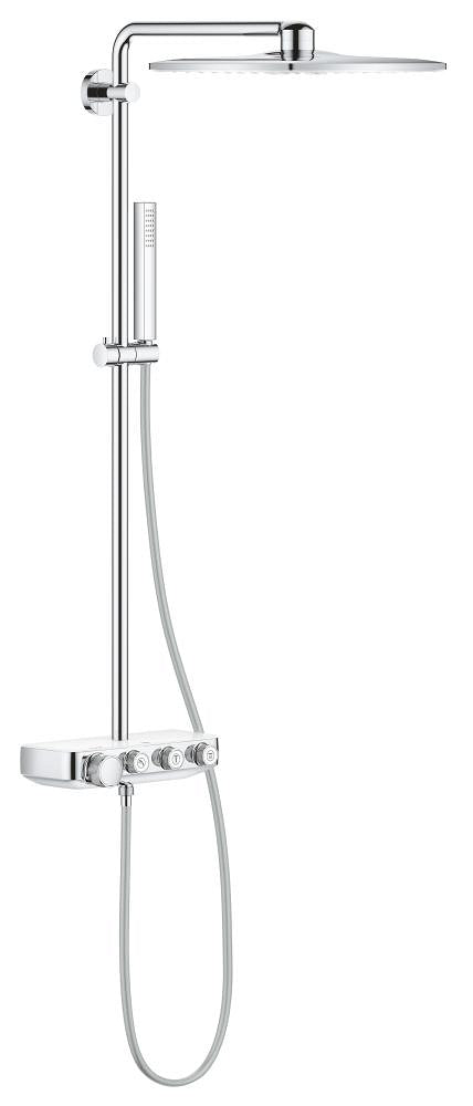 Euphoria SmartControl System 310 Cube Shower system with thermostat for wall mounting