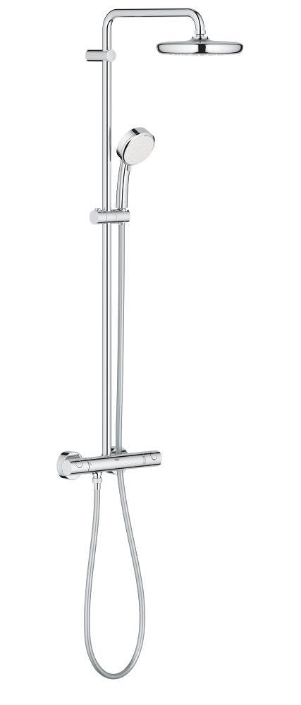 Tempesta Cosmopolitan System 210 Shower system with thermostat for wall mounting
