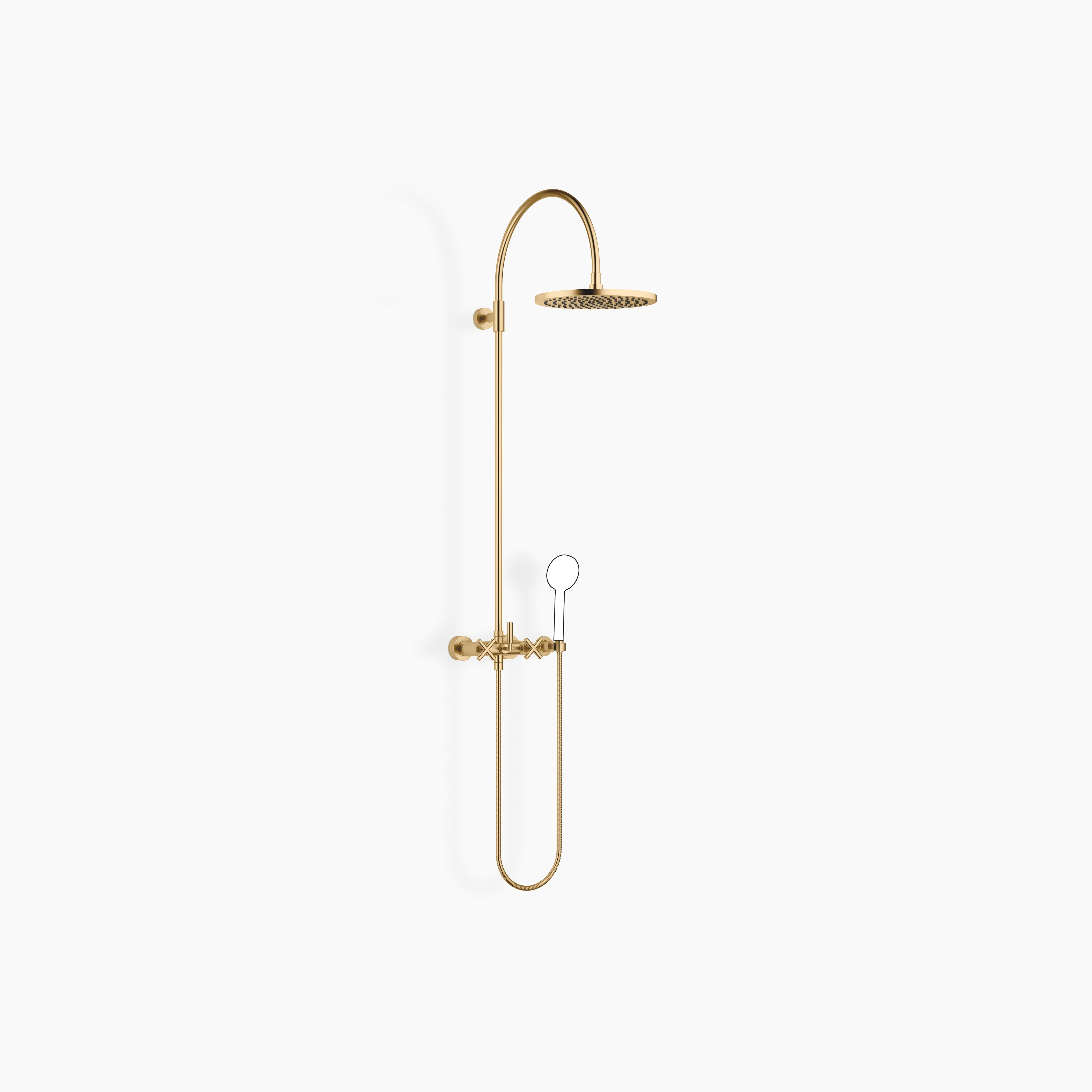 Tara Showerpipe With Shower Mixer 300 mm Chrome