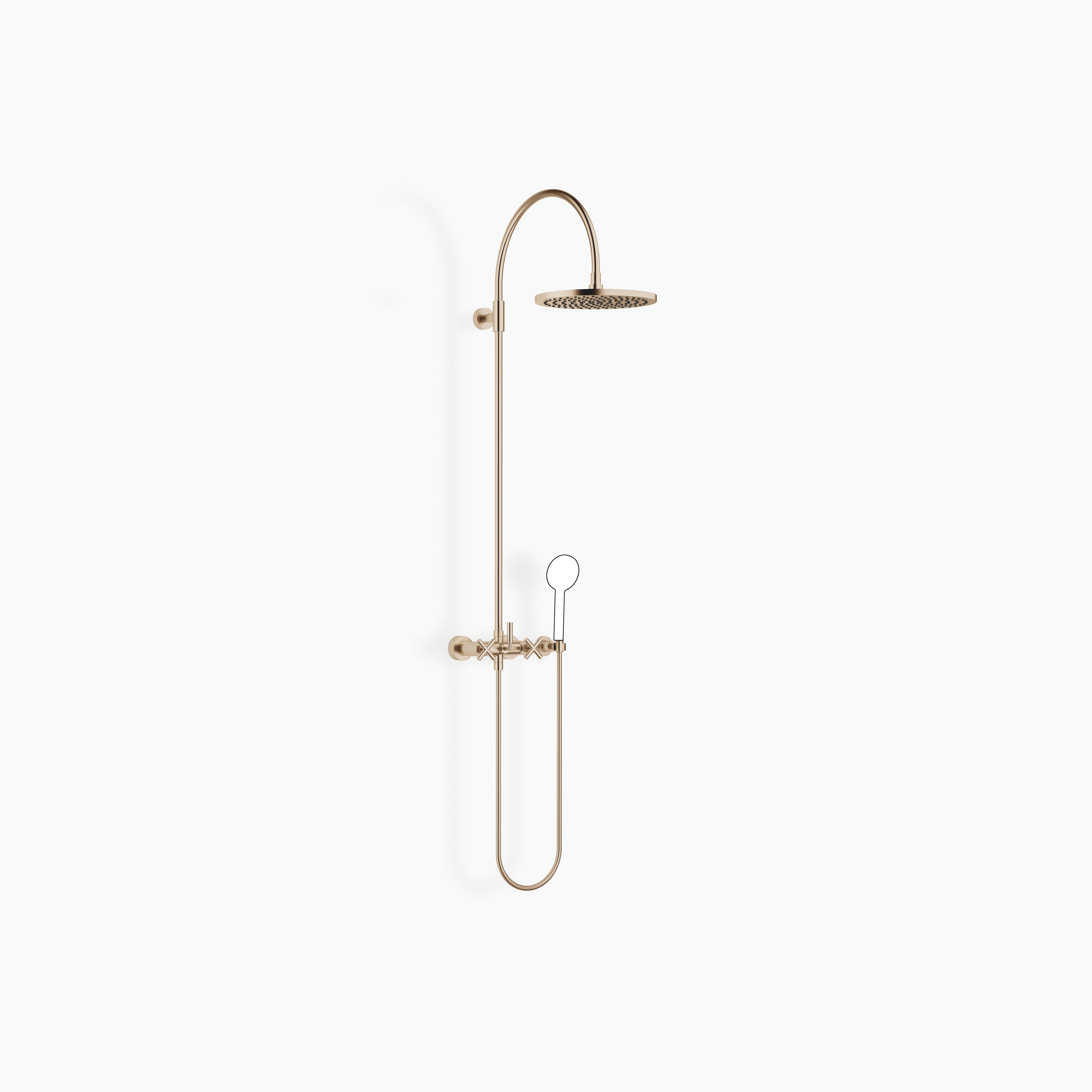Tara Showerpipe With Shower Mixer 300 mm Chrome