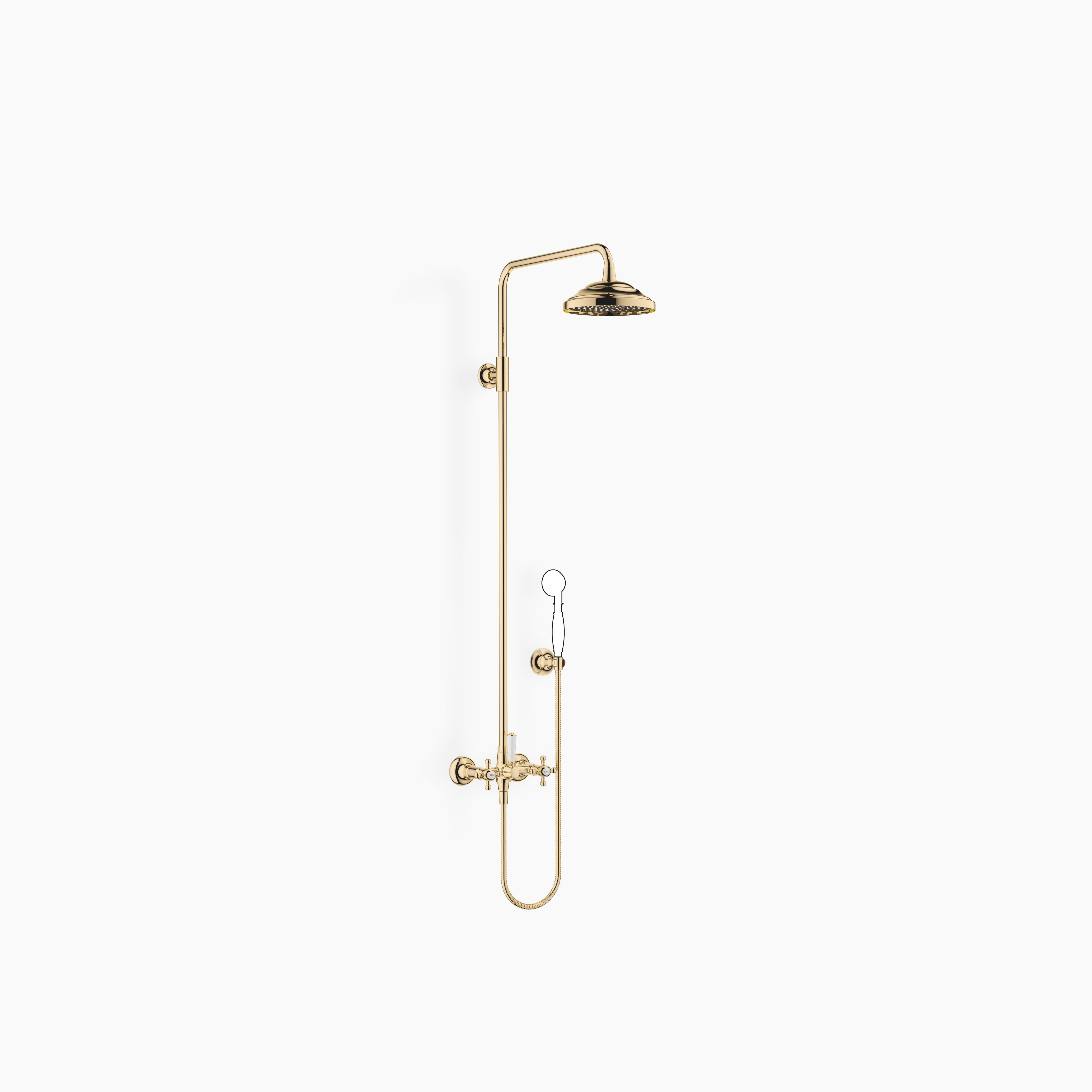 Madison Showerpipe With Shower Mixer Without Hand Shower Chrome
