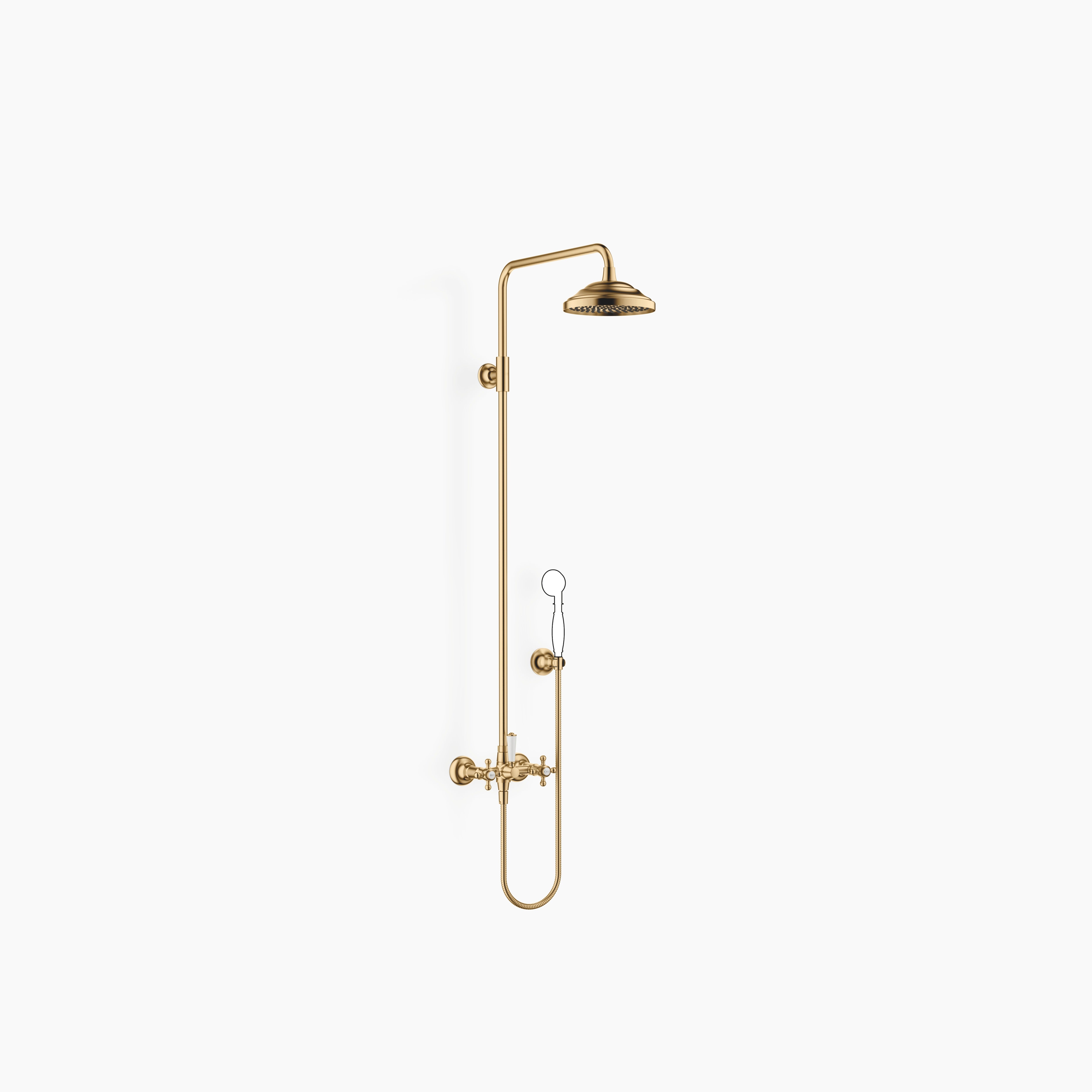 Madison Showerpipe With Shower Mixer Without Hand Shower Chrome