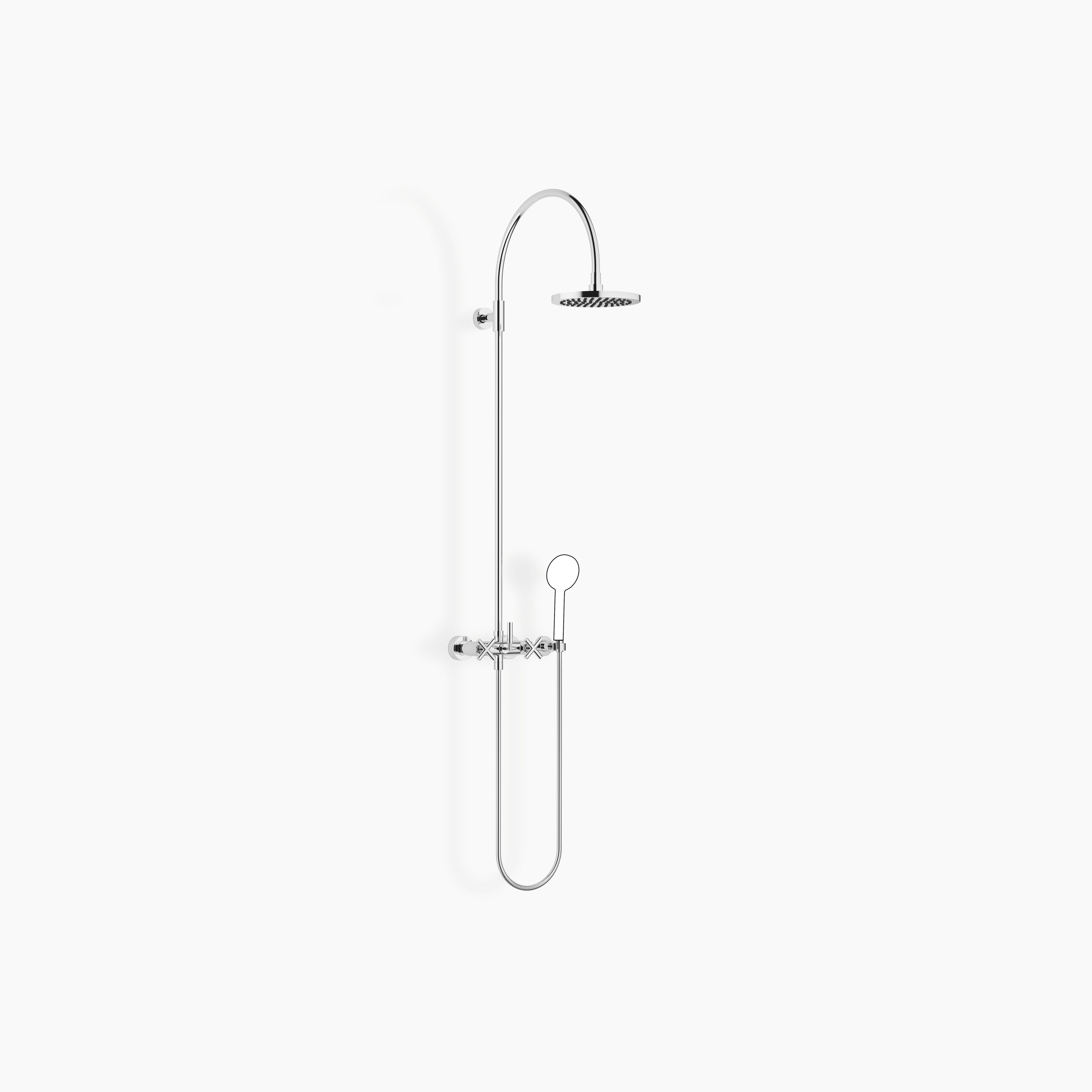Tara Showerpipe With Shower Mixer Without Hand Shower Flowreduce 220 mm Chrome