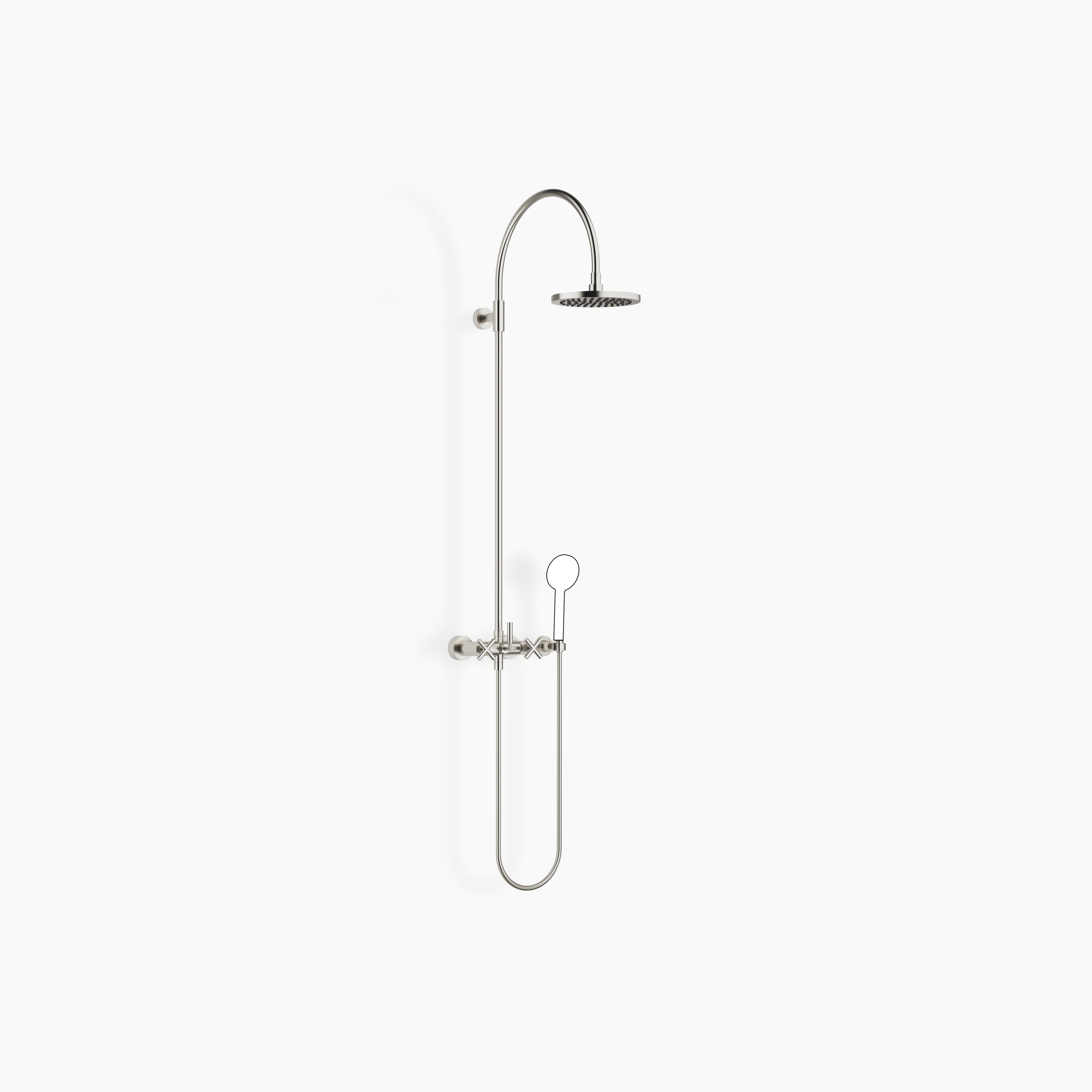 Tara Showerpipe With Shower Mixer Without Hand Shower Flowreduce 220 mm Chrome