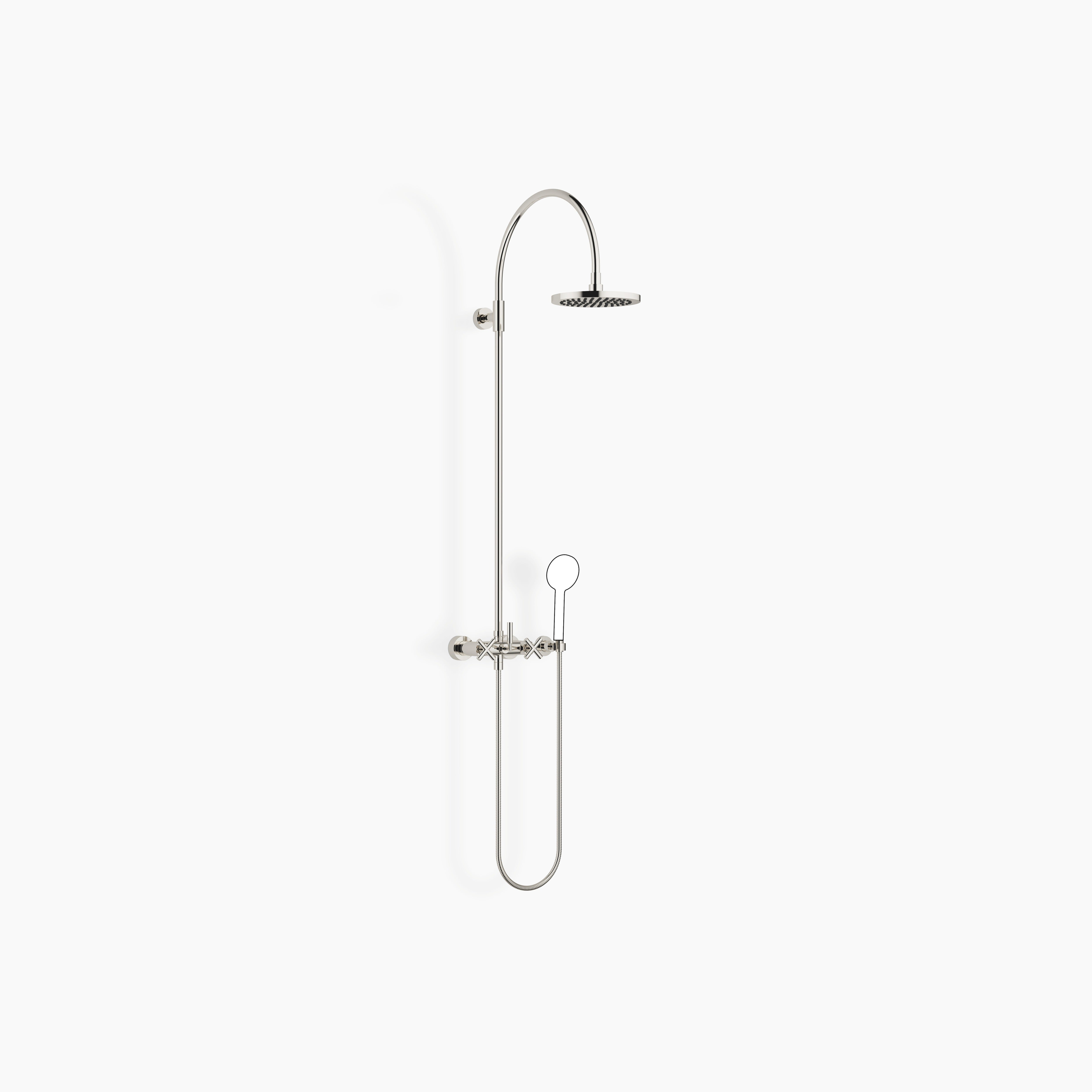 Tara Showerpipe With Shower Mixer Without Hand Shower Flowreduce 220 mm Chrome