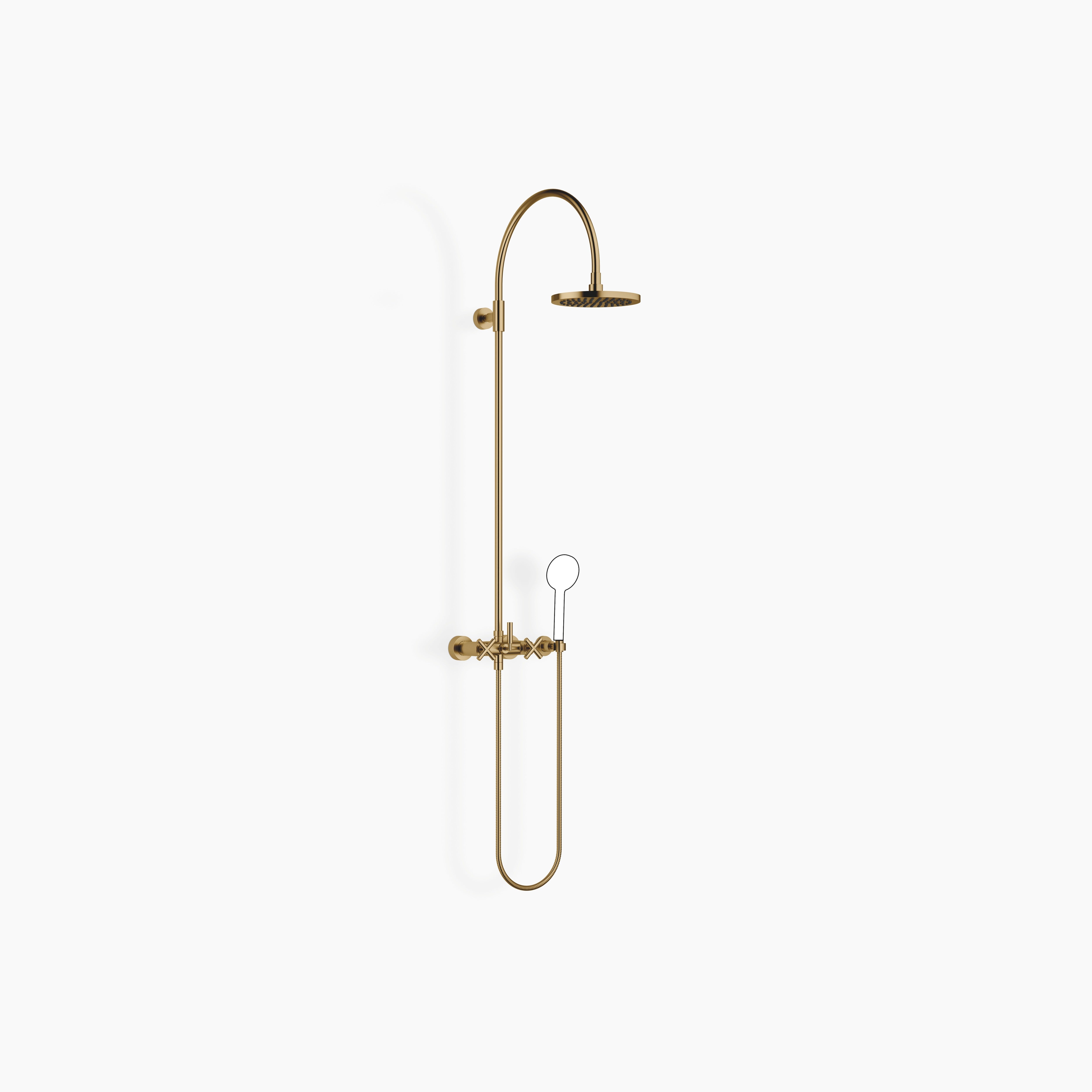 Tara Showerpipe With Shower Mixer Without Hand Shower Flowreduce 220 mm Chrome