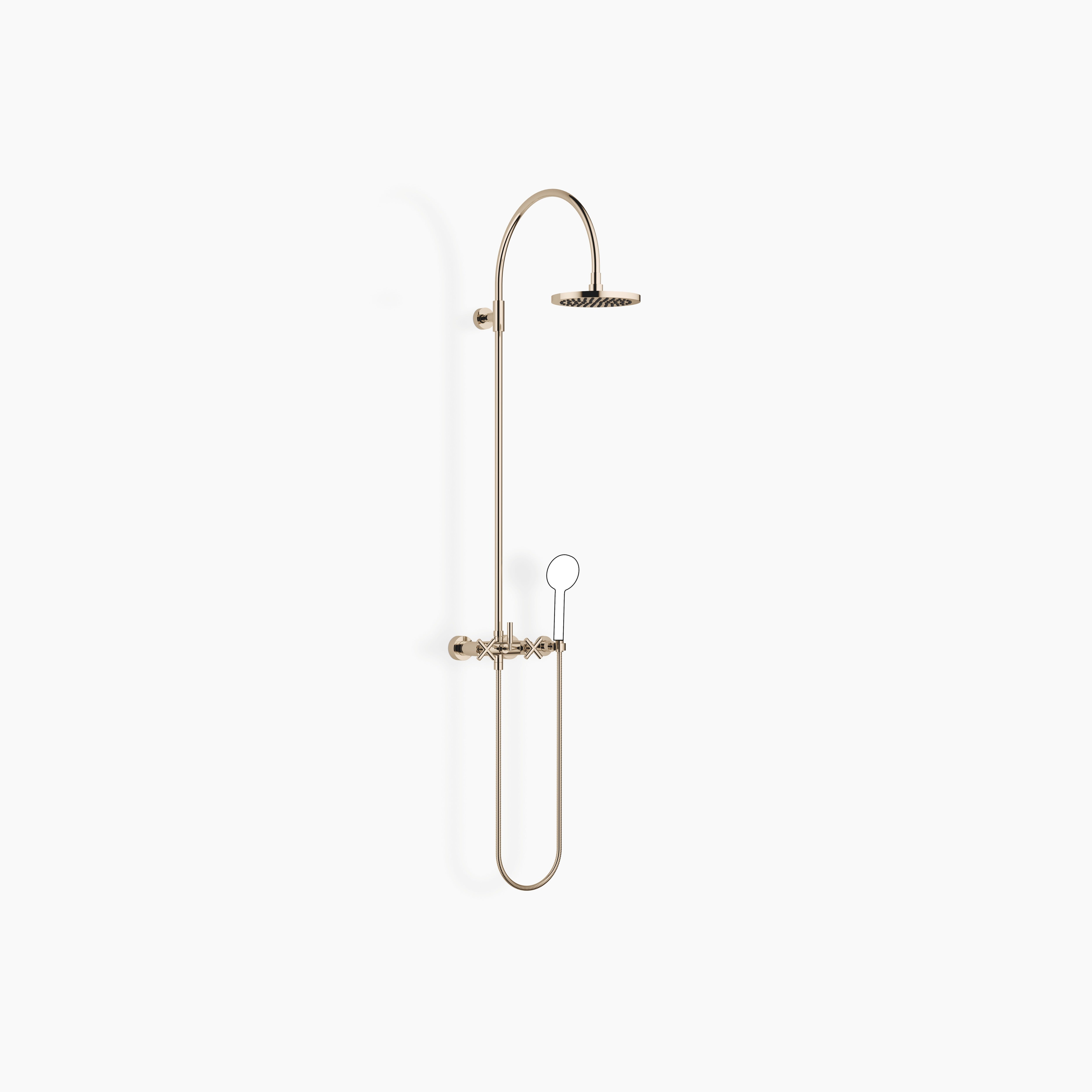 Tara Showerpipe With Shower Mixer Without Hand Shower Flowreduce 220 mm Chrome