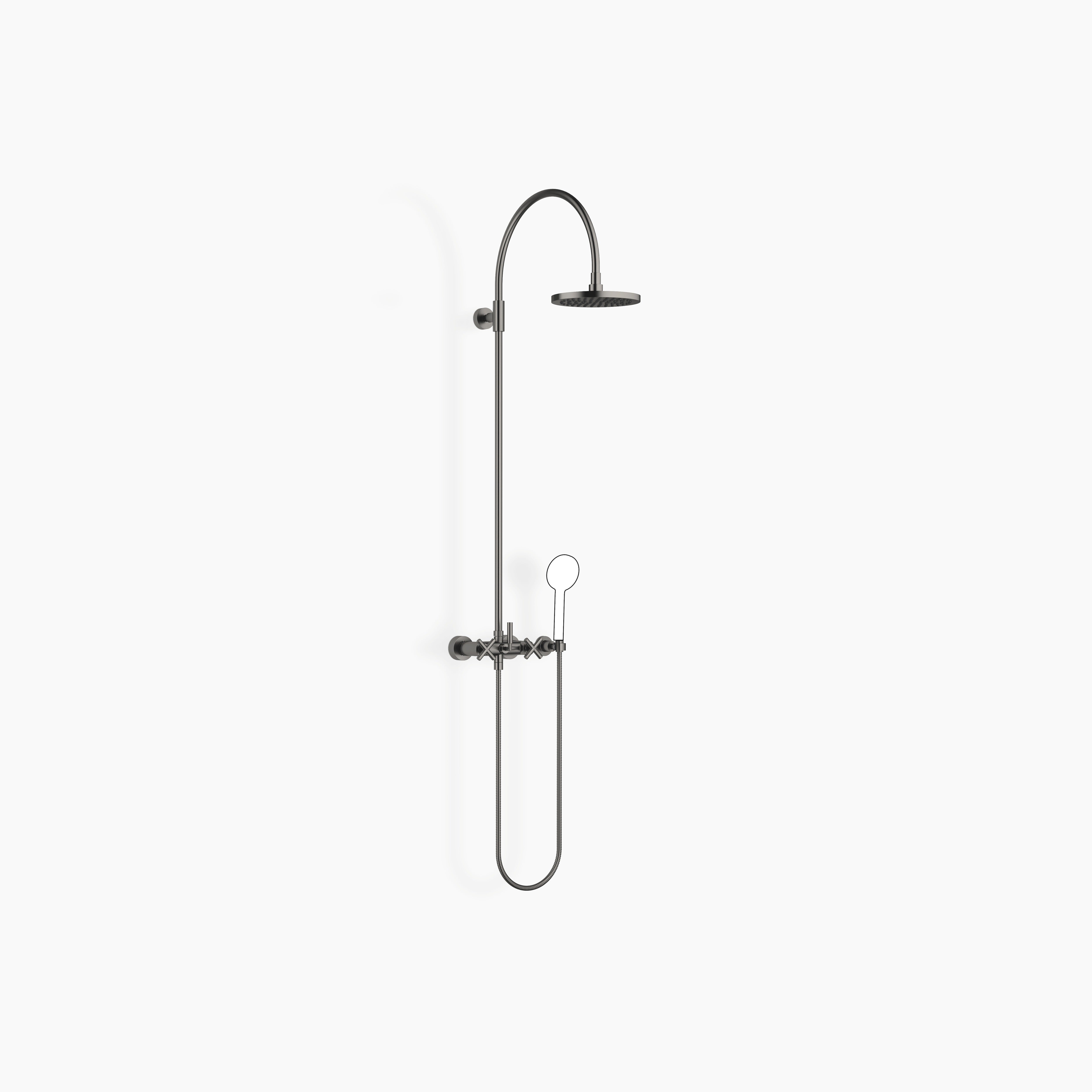 Tara Showerpipe With Shower Mixer Without Hand Shower Flowreduce 220 mm Chrome