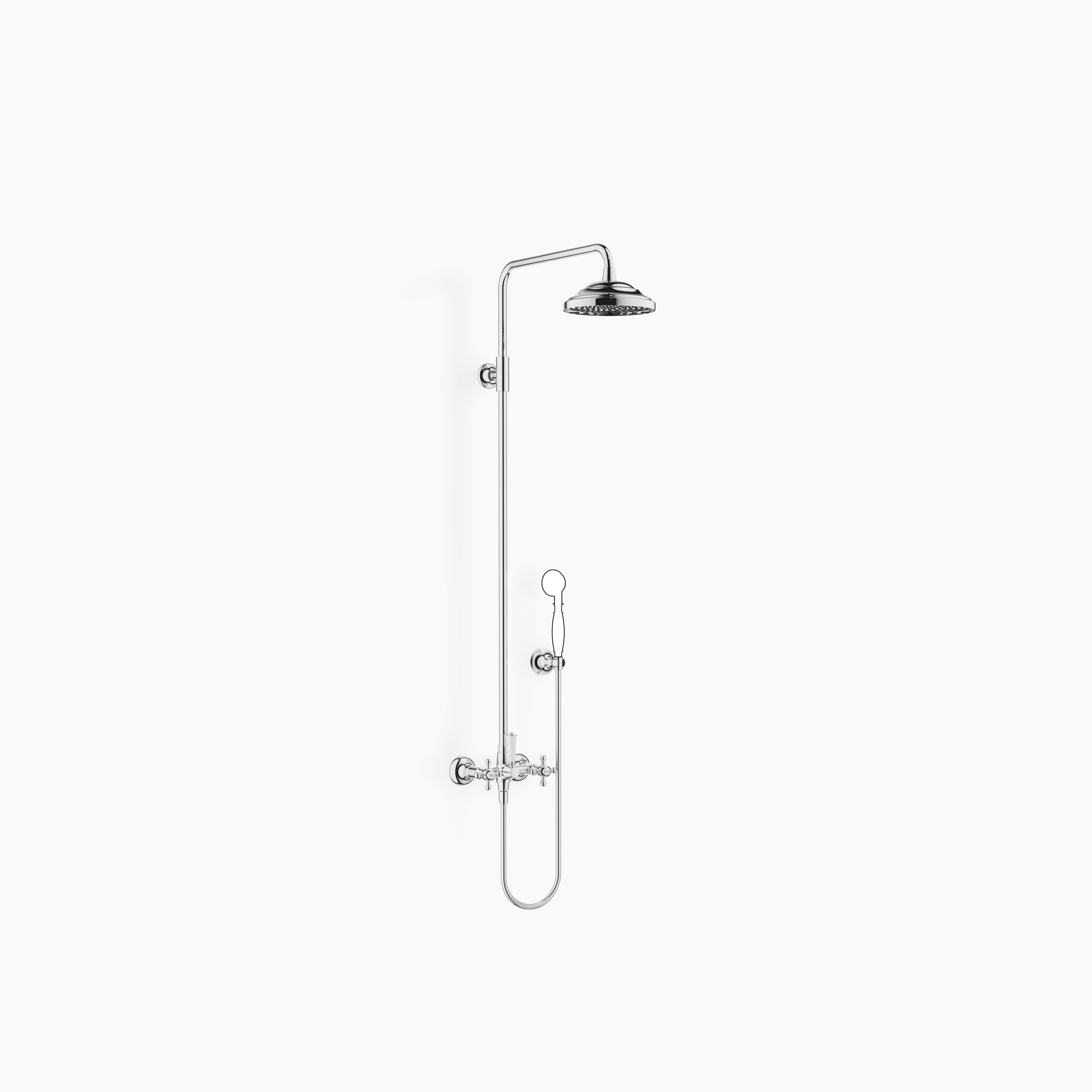 Madison Showerpipe With Shower Mixer Without Hand Shower Flowreduce Chrome