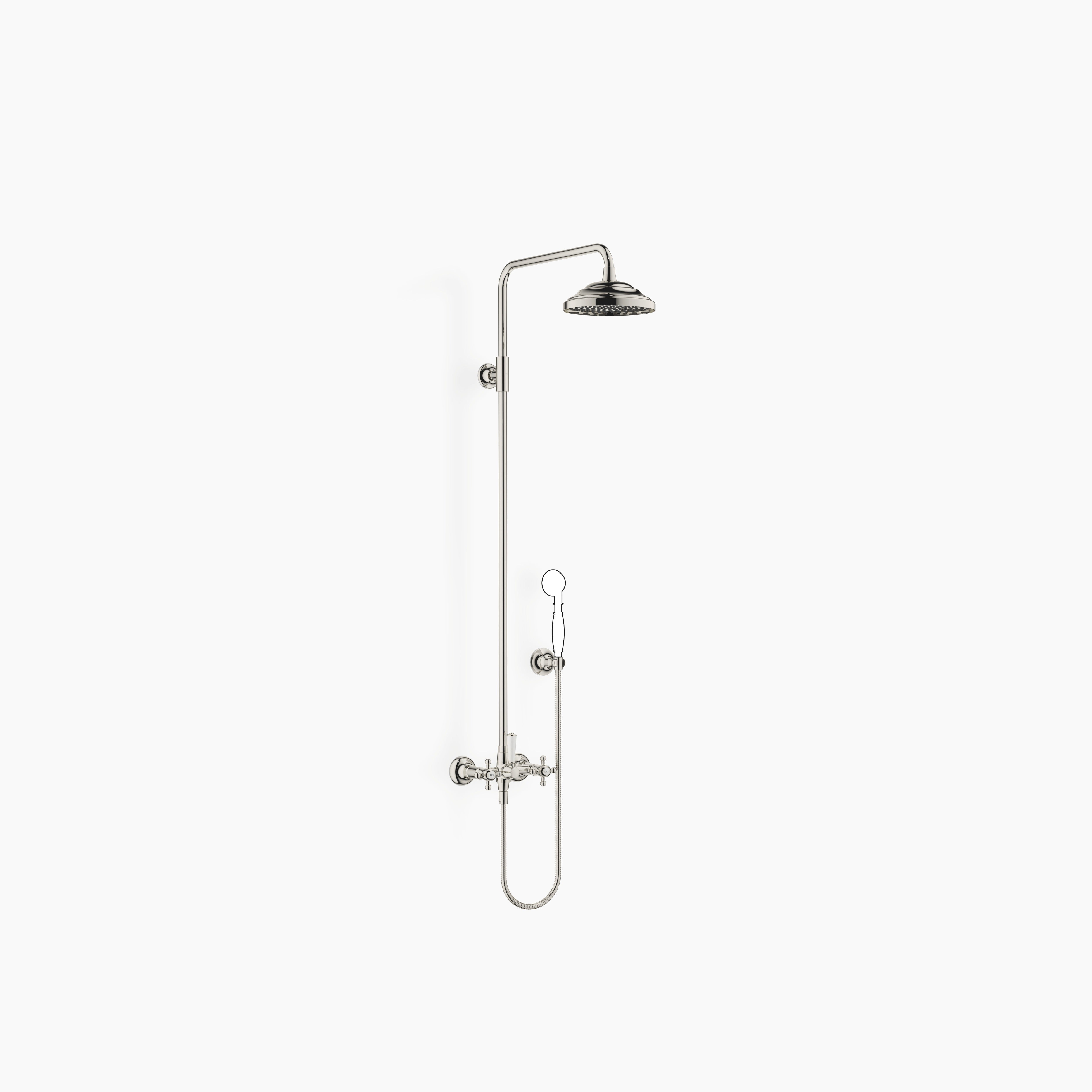 Madison Showerpipe With Shower Mixer Without Hand Shower Flowreduce Chrome
