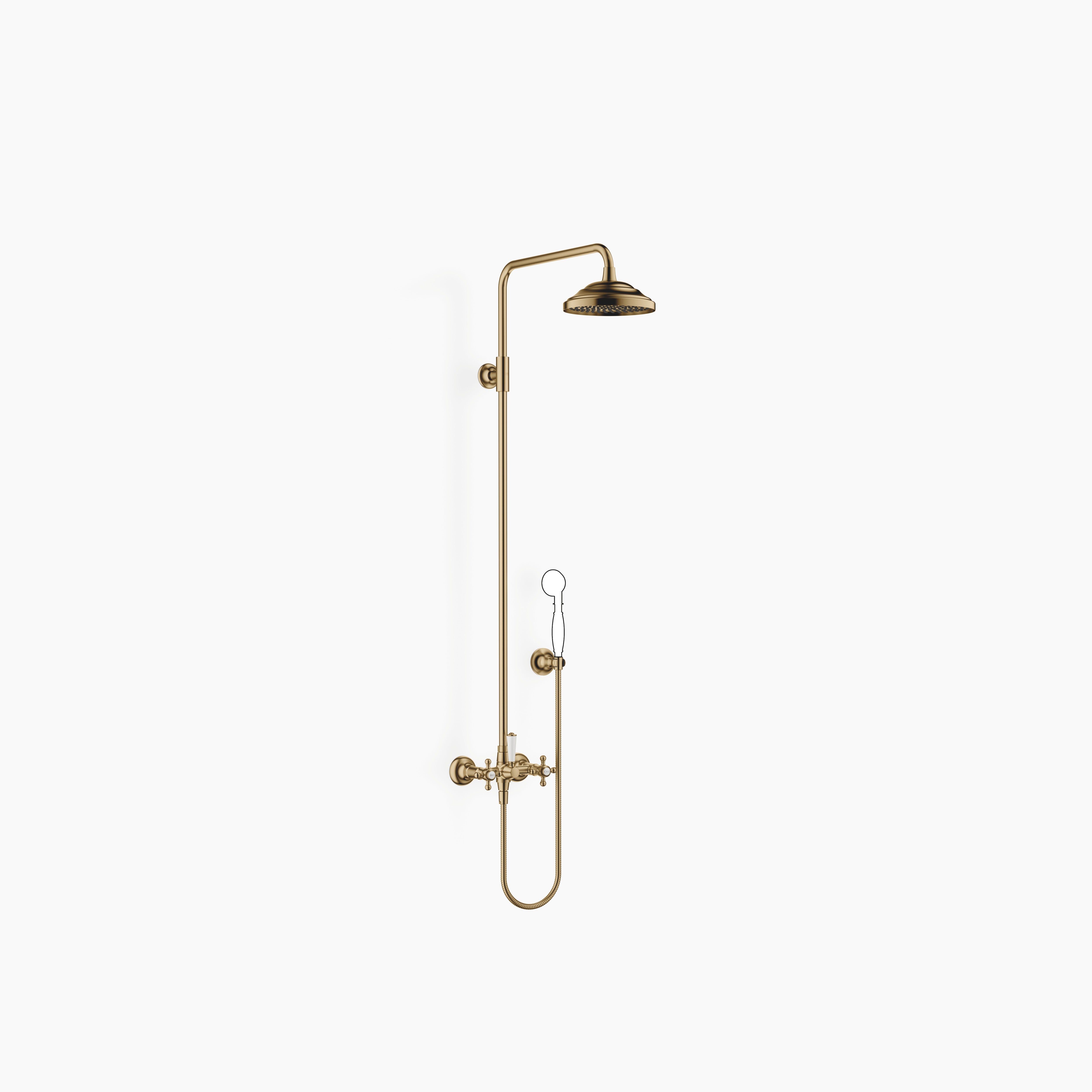Madison Showerpipe With Shower Mixer Without Hand Shower Flowreduce Chrome