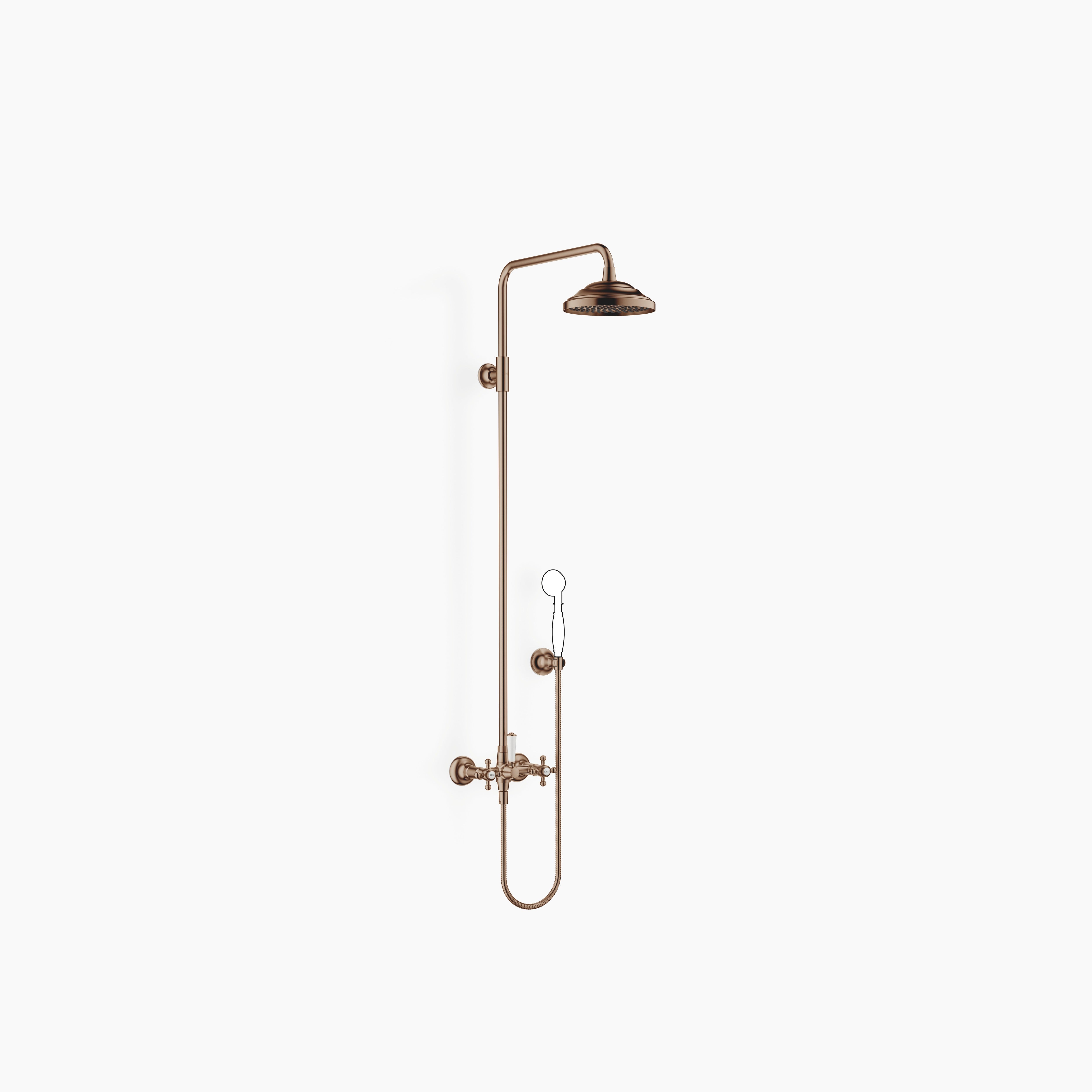 Madison Showerpipe With Shower Mixer Without Hand Shower Flowreduce Chrome