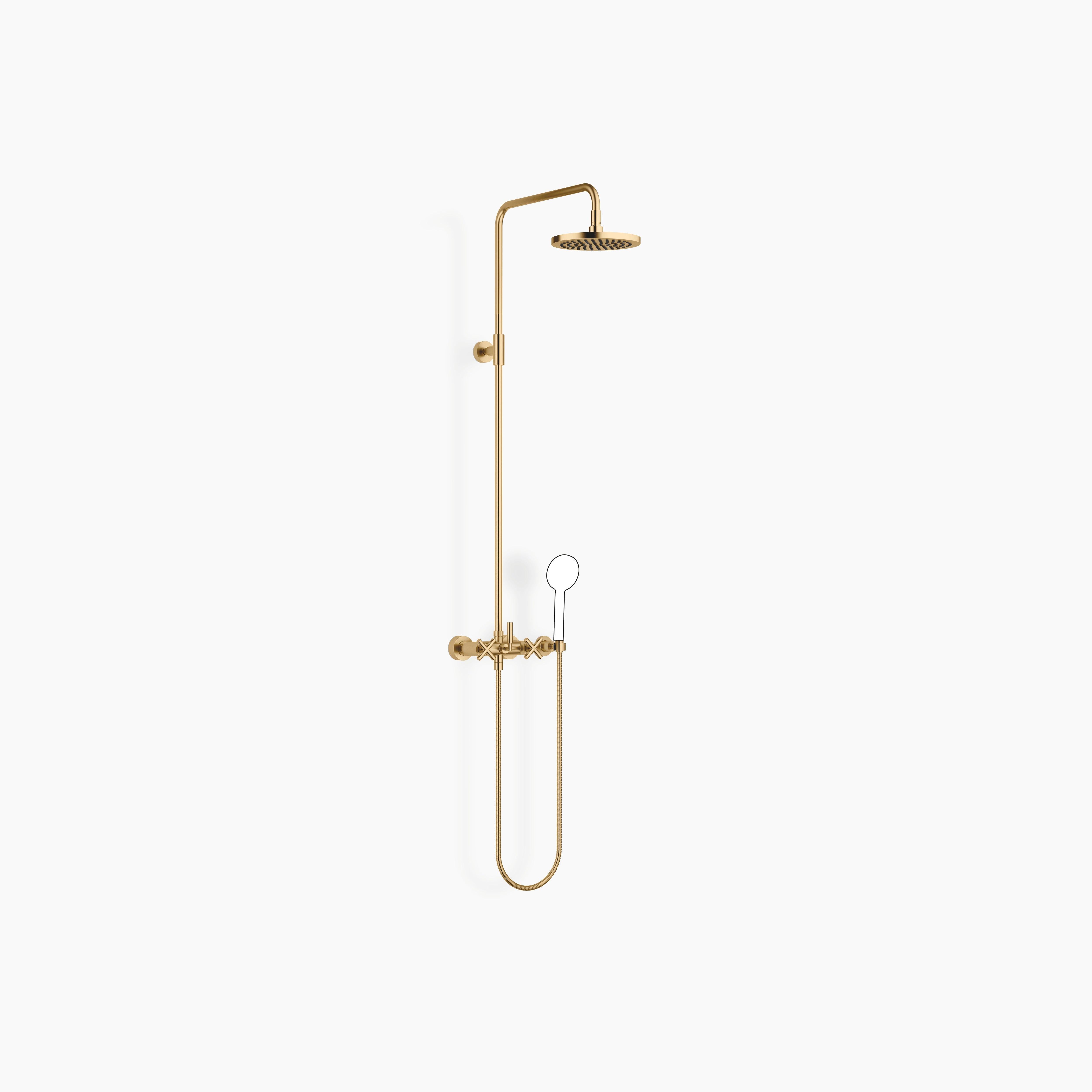 Tara Showerpipe Without Hand Shower Flowreduce 220 mm Chrome