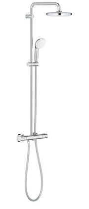 Bau System 210 Shower system with thermostat for wall mounting
