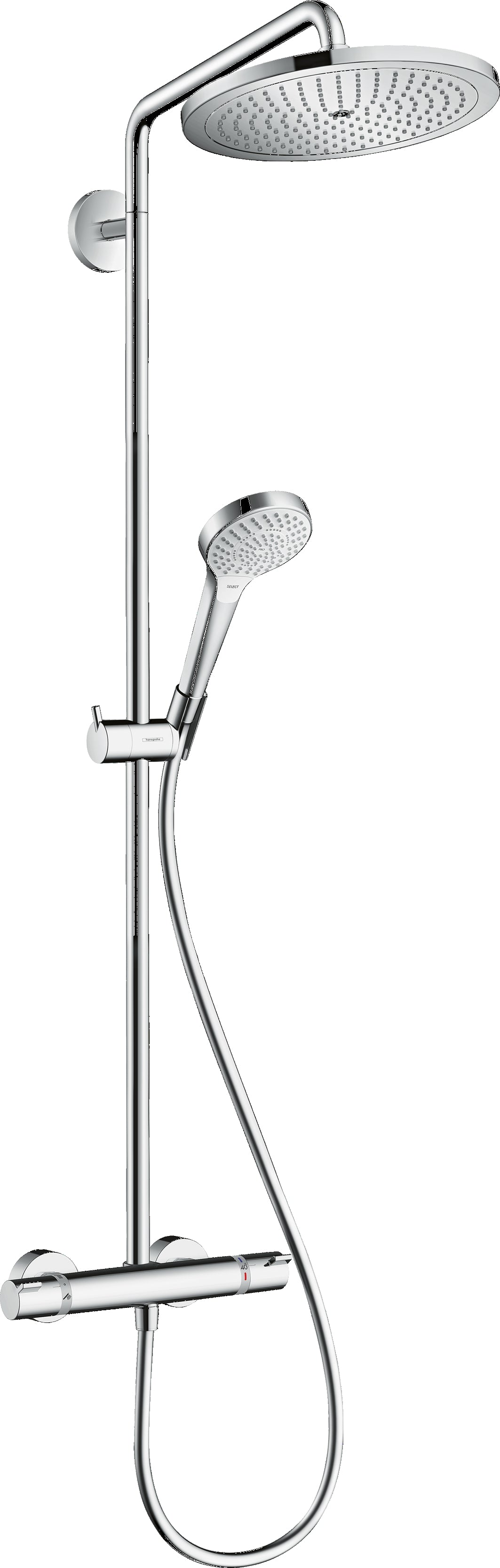 Croma Select S Showerpipe 280 1jet with thermostatic shower mixer
