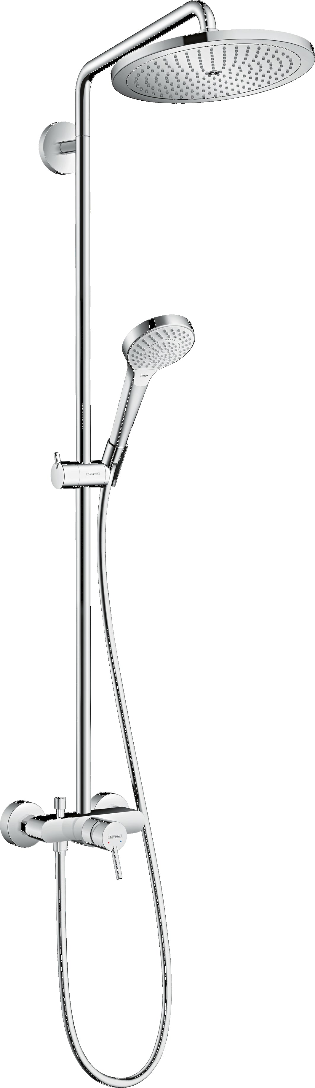 Croma Select S Showerpipe 280 1jet with manual shower mixer