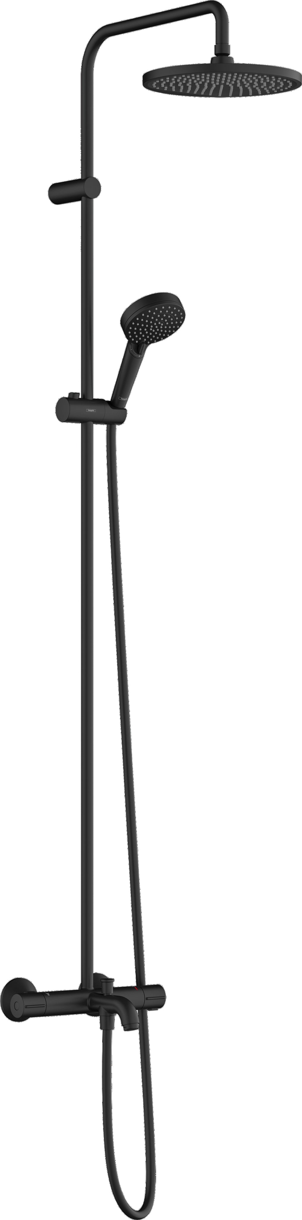 Vernis Blend Showerpipe 240 1jet with bath thermostat