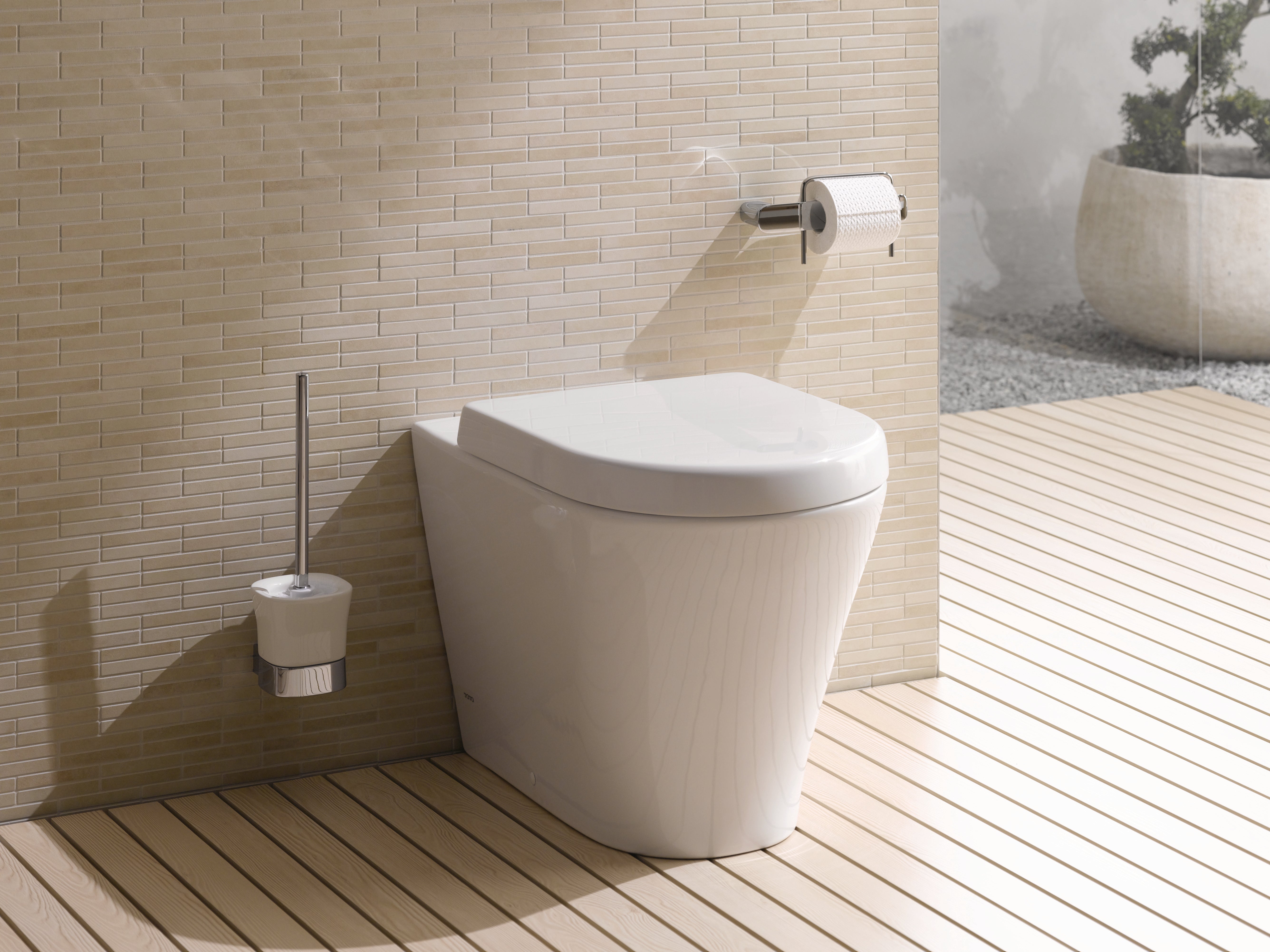TOTO MH BACK TO WALL FLOOR STANDING PAN WHITE
