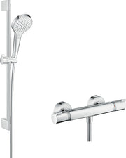 Croma Select S Shower system 110 Vario with Ecostat Comfort thermostatic mixer and shower rail 65 cm