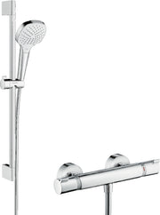Croma Select E Shower system 110 Vario with Ecostat Comfort thermostatic mixer and shower rail 65 cm