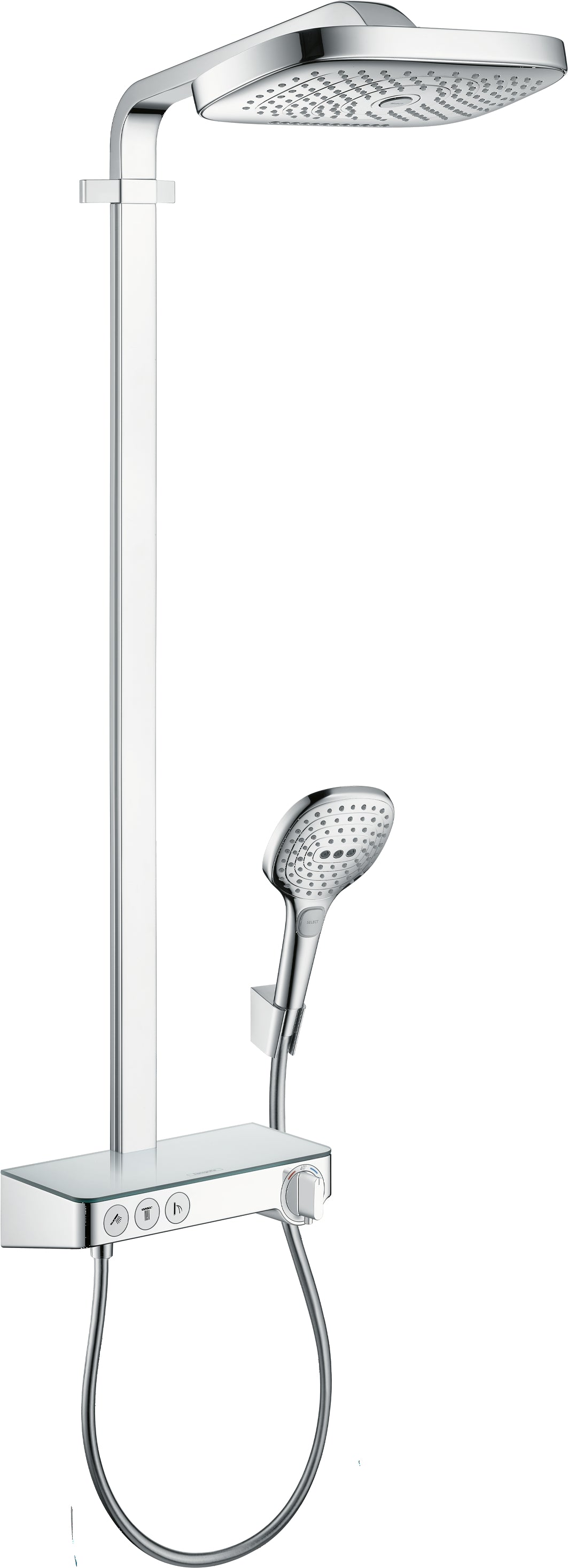 Raindance Select E Showerpipe 300 3jet with ShowerTablet Select 300
