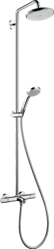 Croma Showerpipe 220 1jet with thermostatic bath mixer