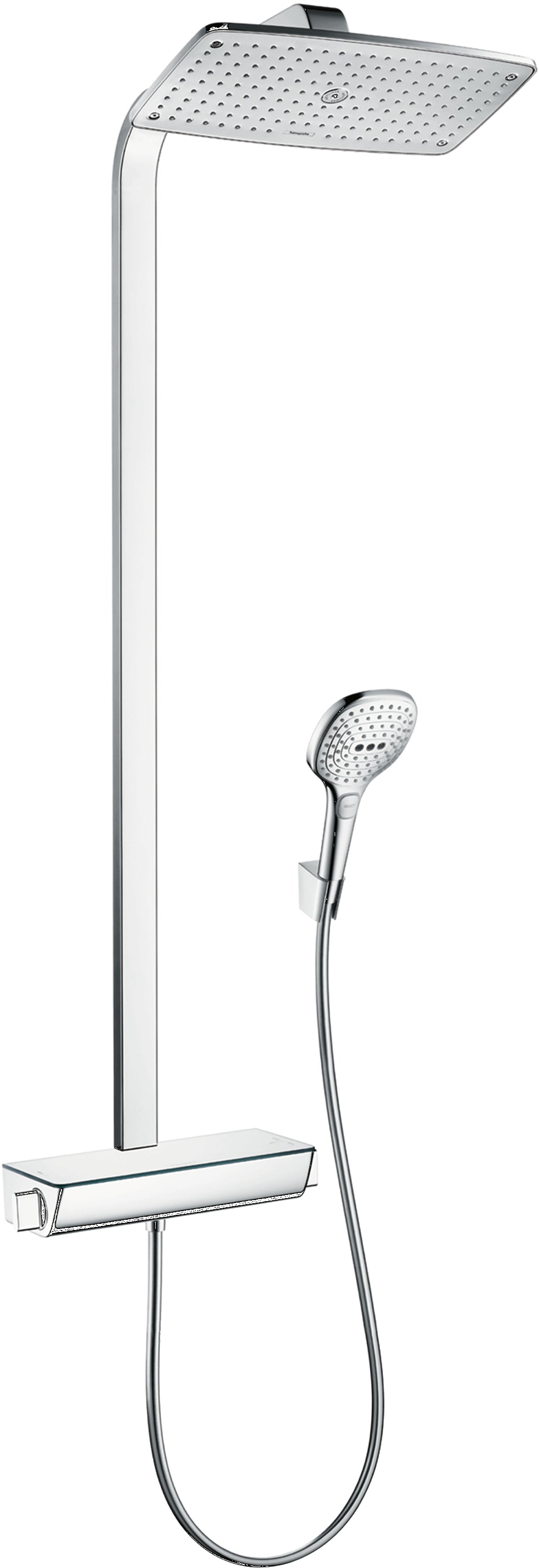 Raindance E Showerpipe 360 1jet EcoSmart with thermostatic shower mixer