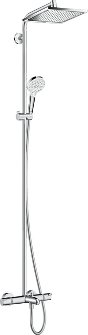 Crometta E Showerpipe 240 1jet with thermostatic bath mixer