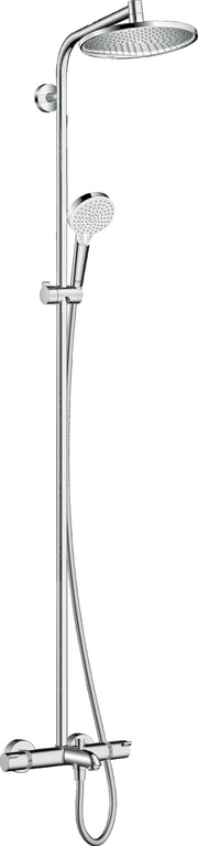Crometta S Showerpipe 240 1jet with thermostatic bath mixer