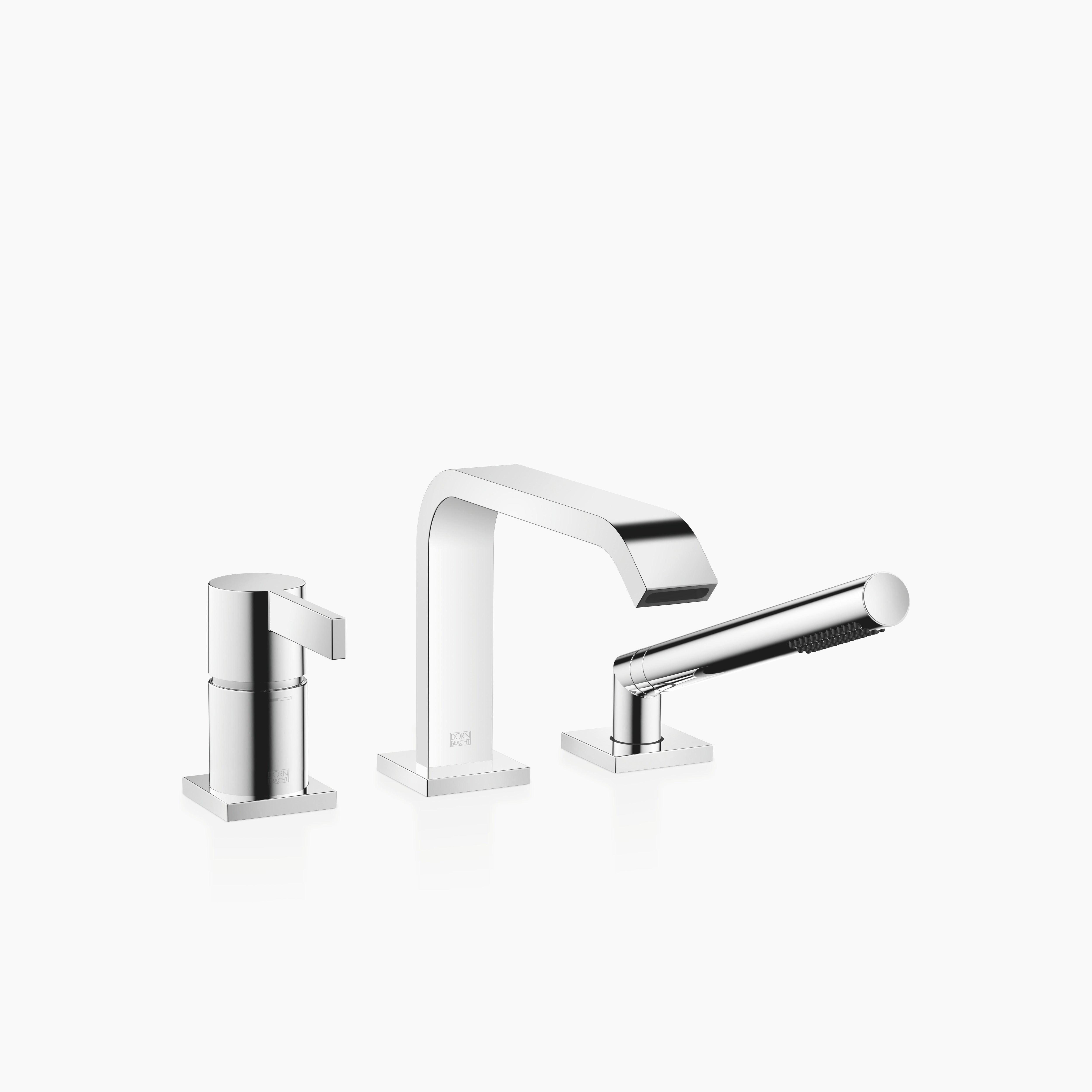 Imo Three Hole Single Lever Bath Mixer For Bath Rim Or Tile Edge Installation Chrome